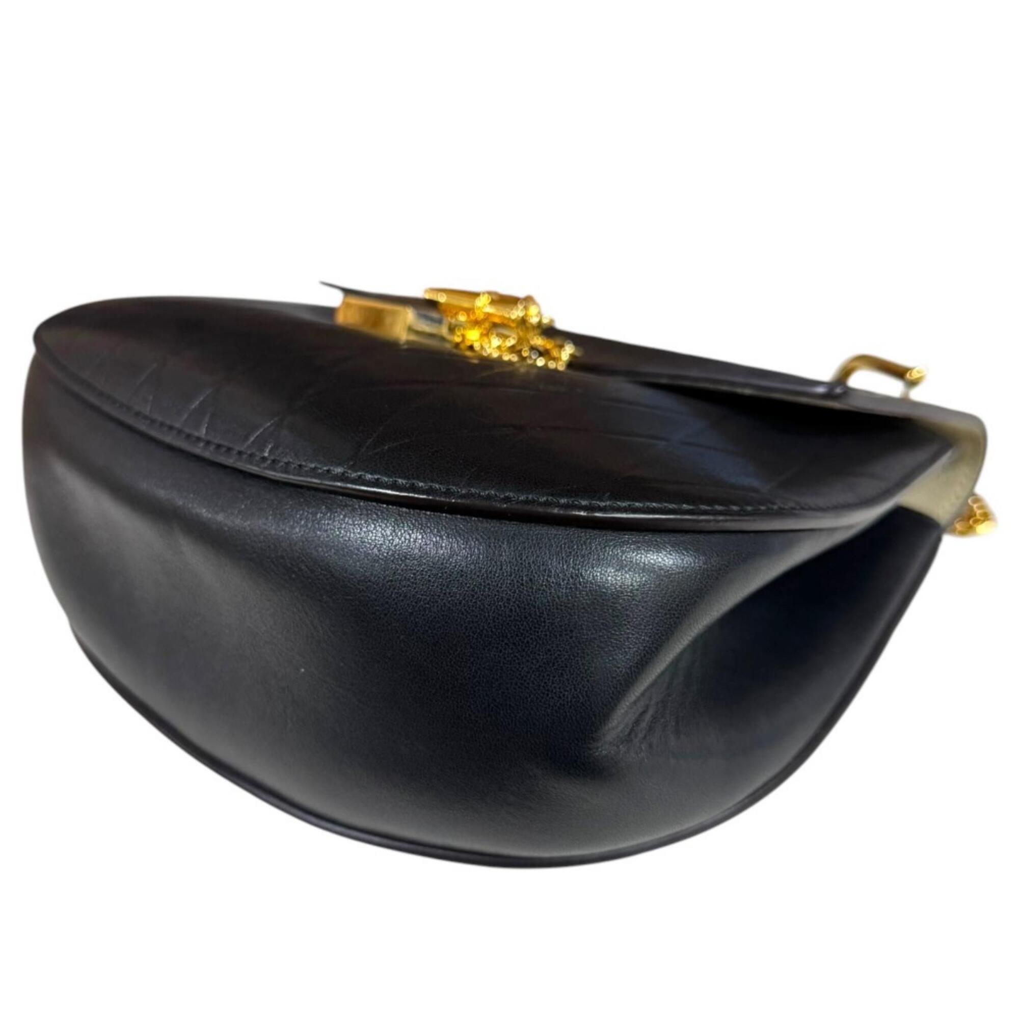 Chloé Black Leather Suede Shoulder Bag (Pre-Owned)