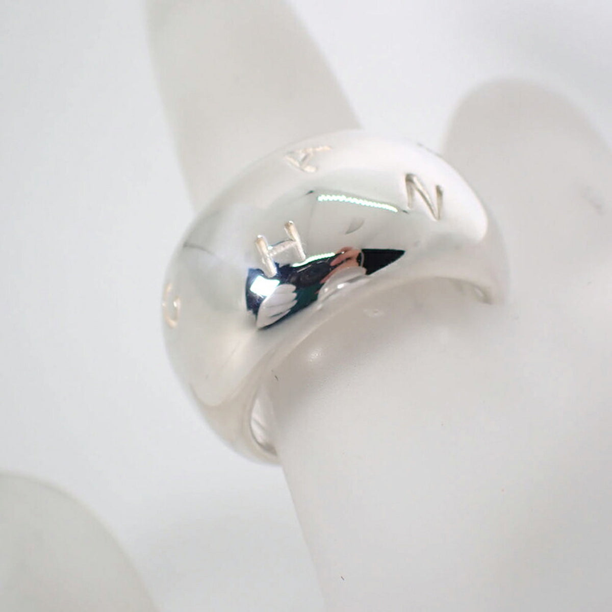 Chanel Sterling Silver 925 Band Ring (Pre-Owned)