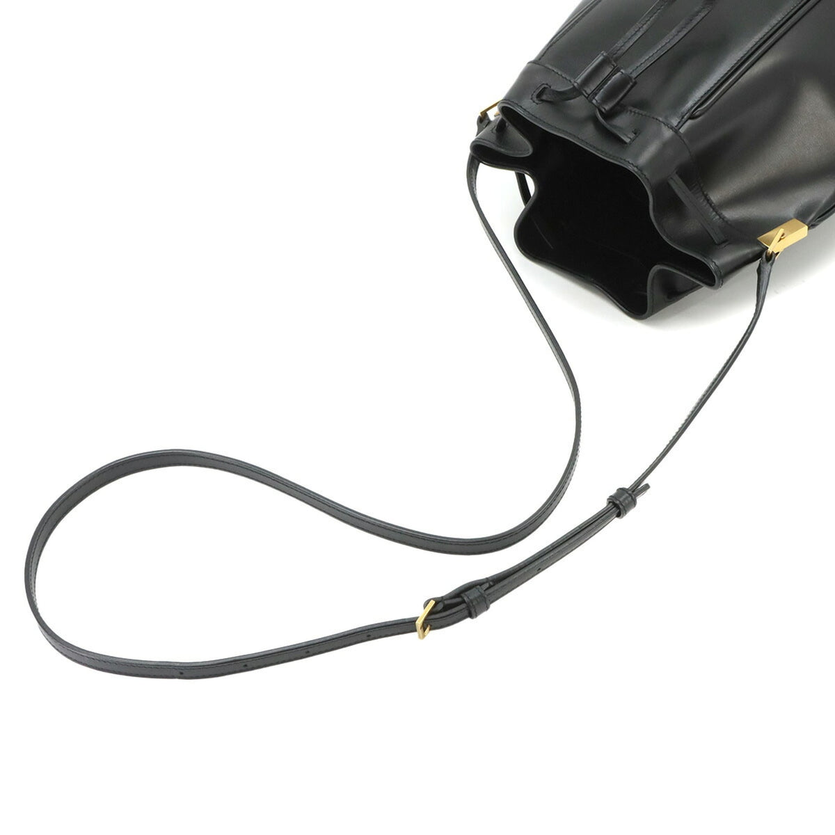 Saint Laurent Black Leather Shoulder Bag (Pre-Owned)