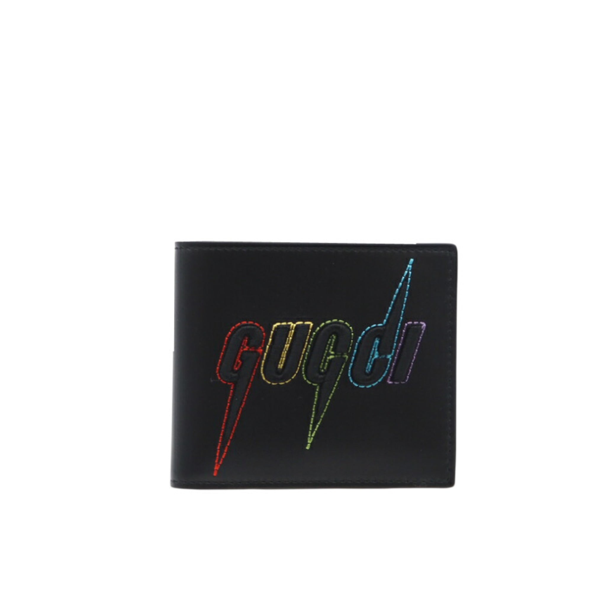 Gucci Black Leather Bill Wallet (Bi-Fold) (Pre-Owned)