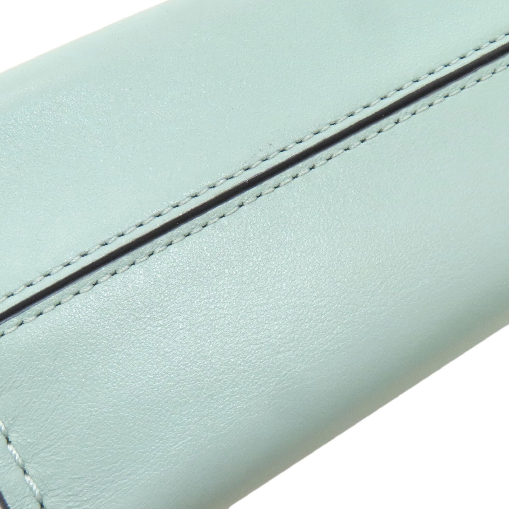 Coach Light Blue Leather Shoulder Bag (Pre-Owned)