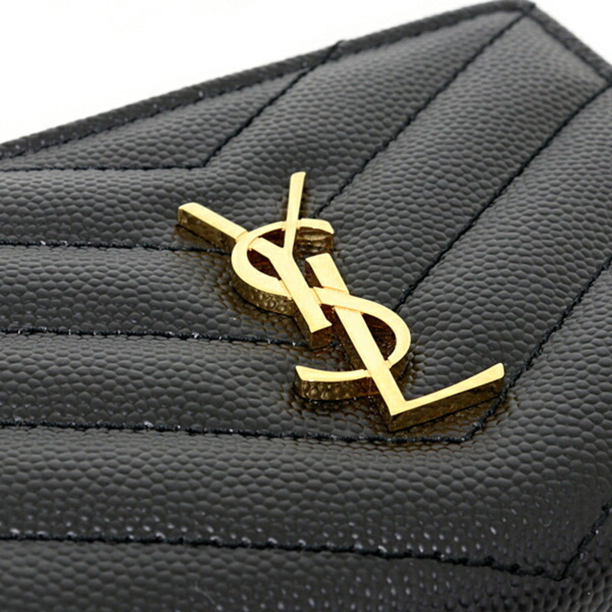 Saint Laurent Black Leather Wallet (Bi-Fold) (Pre-Owned)
