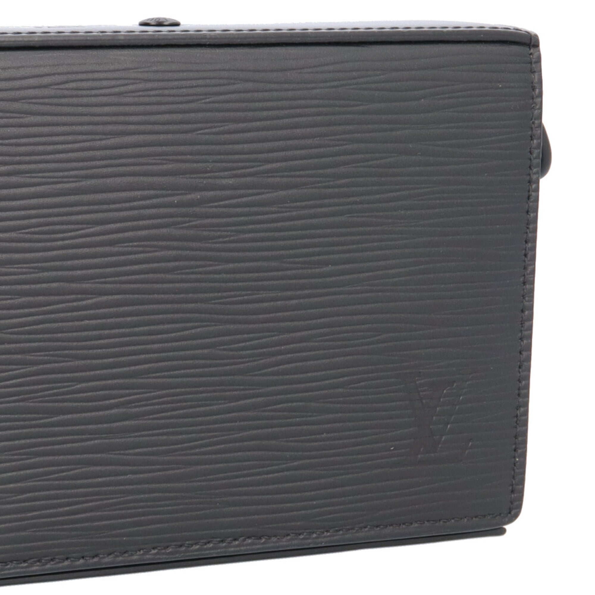Louis Vuitton Epi Black Epi Leather Monogram Eclipse Long Wallet (Bi-Fold) (Pre-Owned)