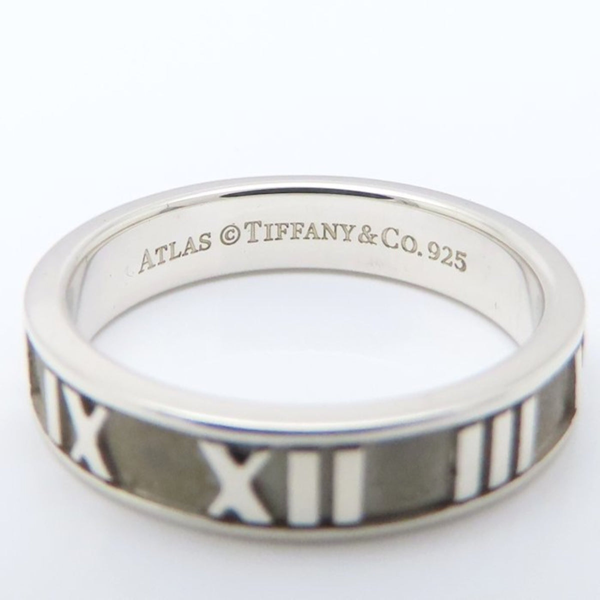 Tiffany Atlas Silver 925 Band Ring (Pre-Owned)