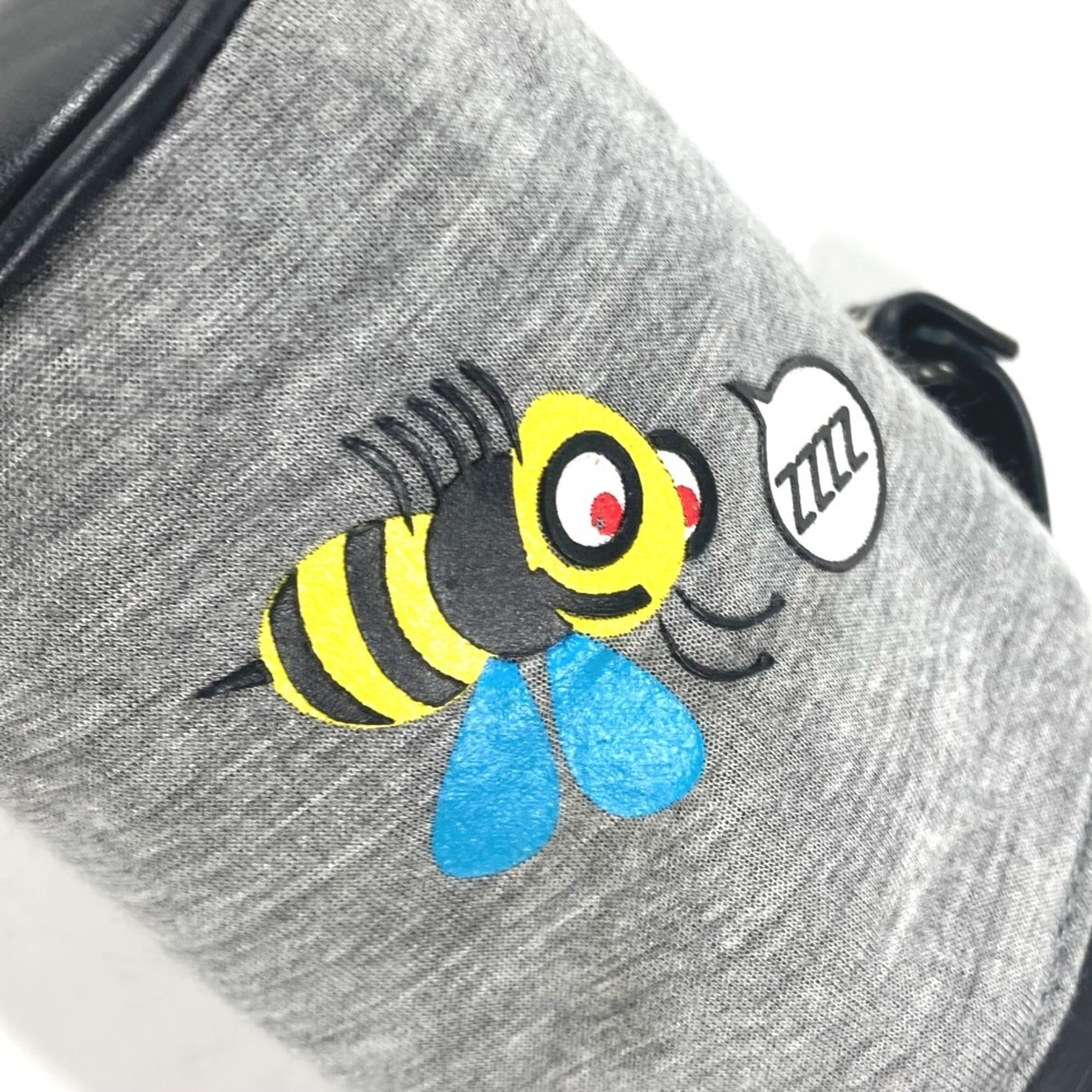 Fendi Gray Yellow Canvas Pouch (Pre-Owned)