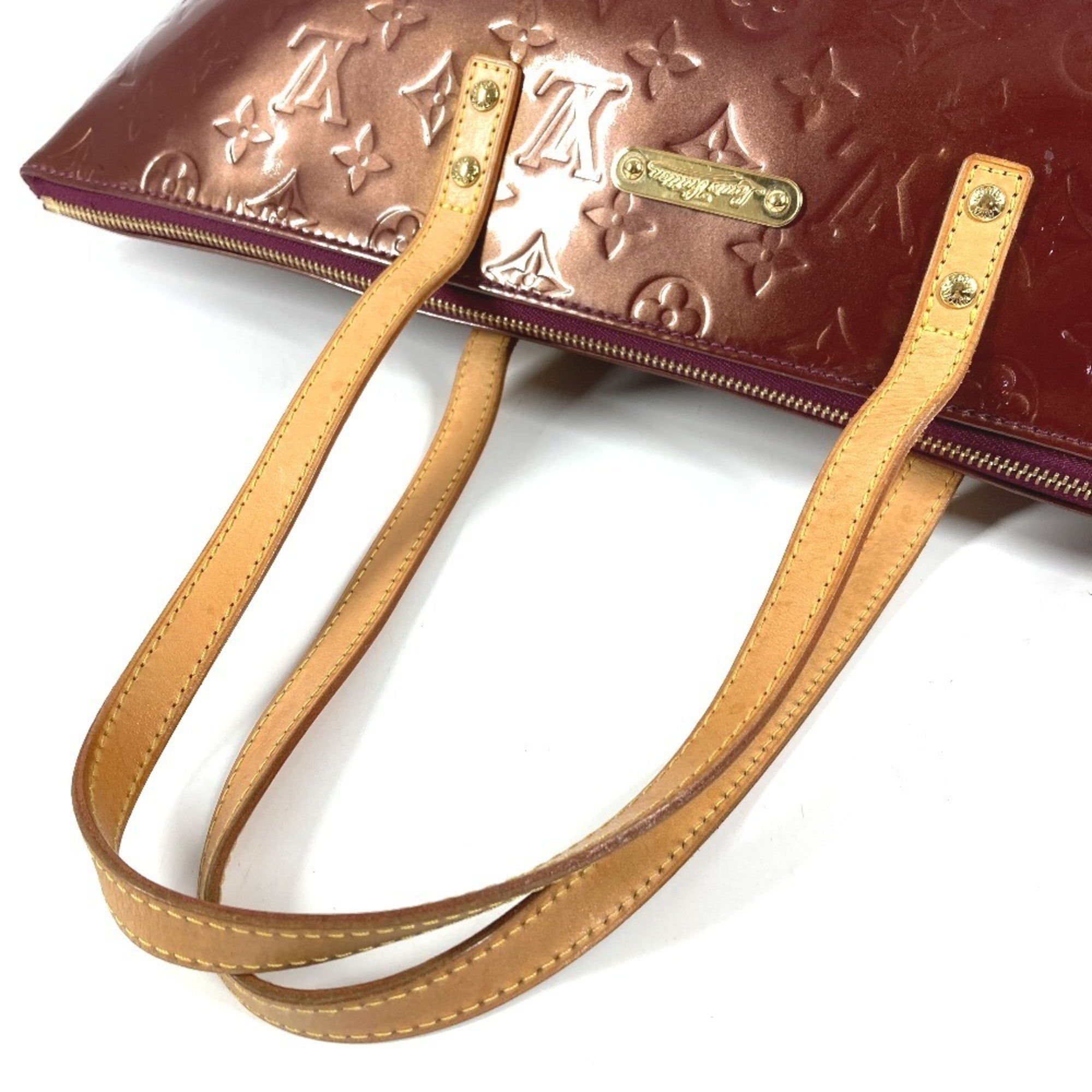 Louis Vuitton Purple Monogram Vernis Canvas Shoulder Bag Tote Bag (Pre-Owned)