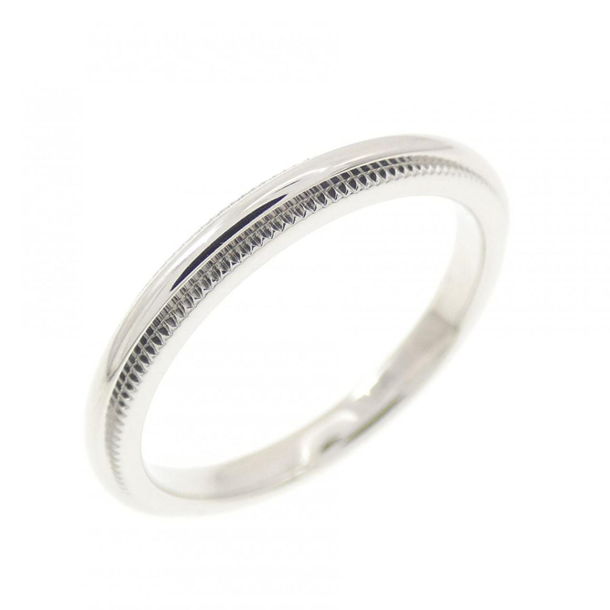 Tiffany Silver Platinum 950 Band Ring (Pre-Owned)