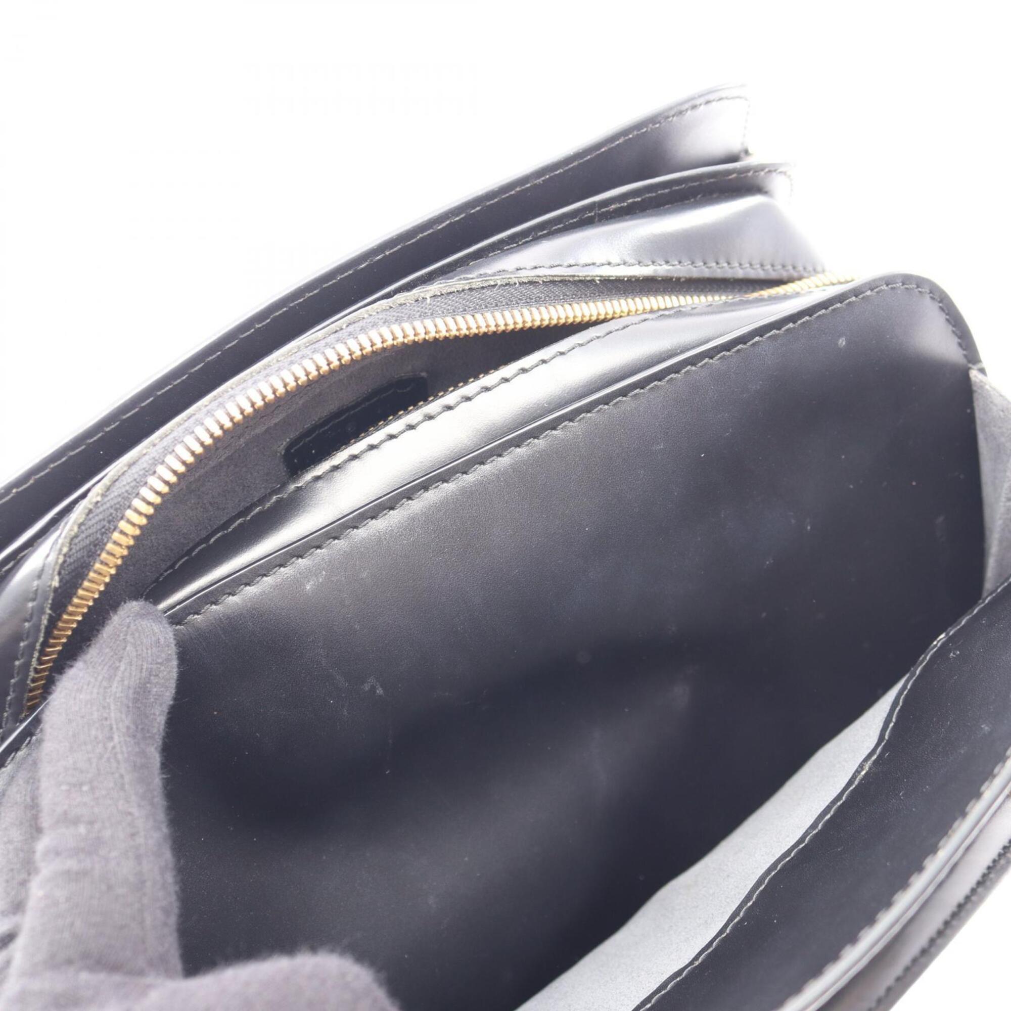 Louis Vuitton Black Leather Handbag (Pre-Owned)