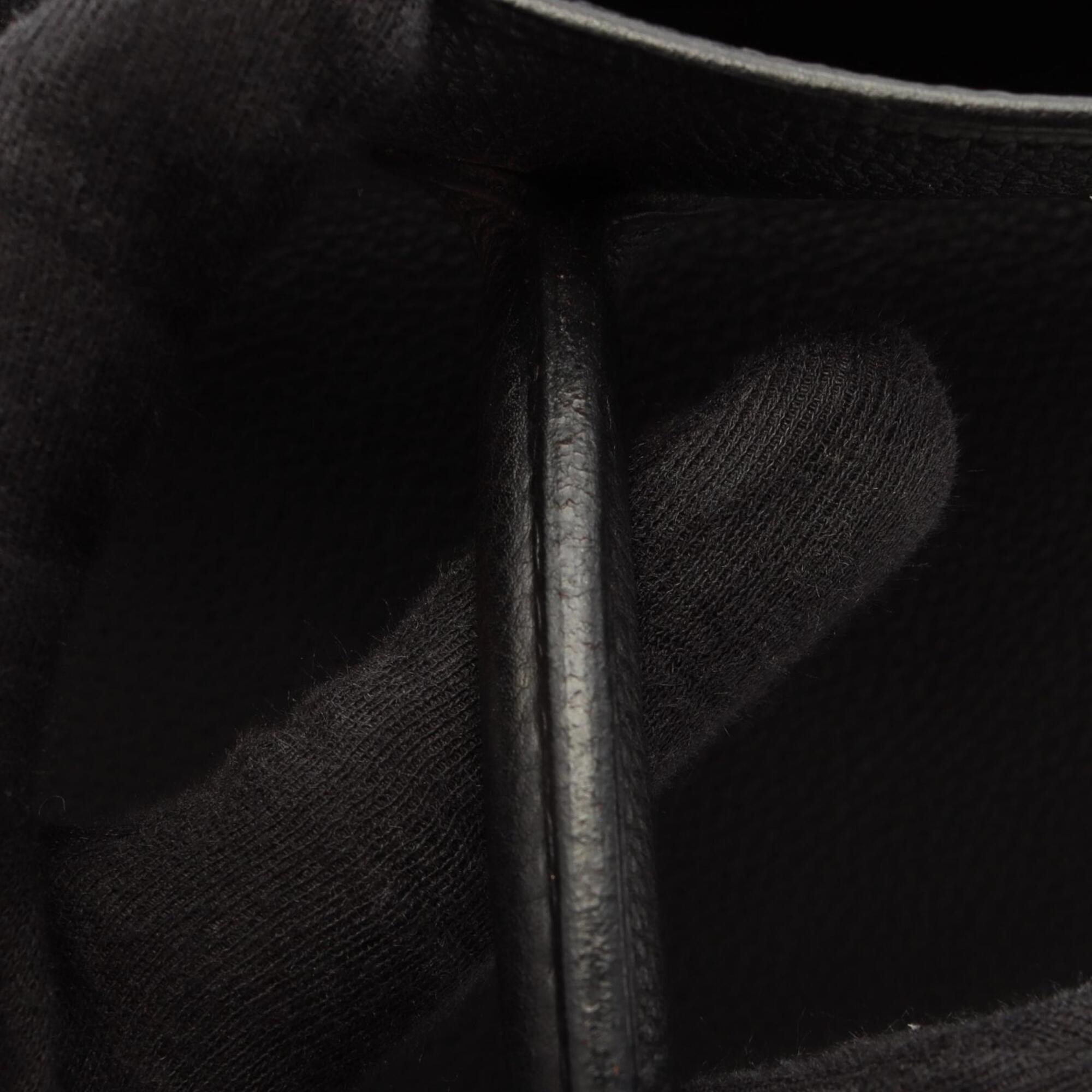 Hermes Black Togo Leather Leather Handbag (Pre-Owned)