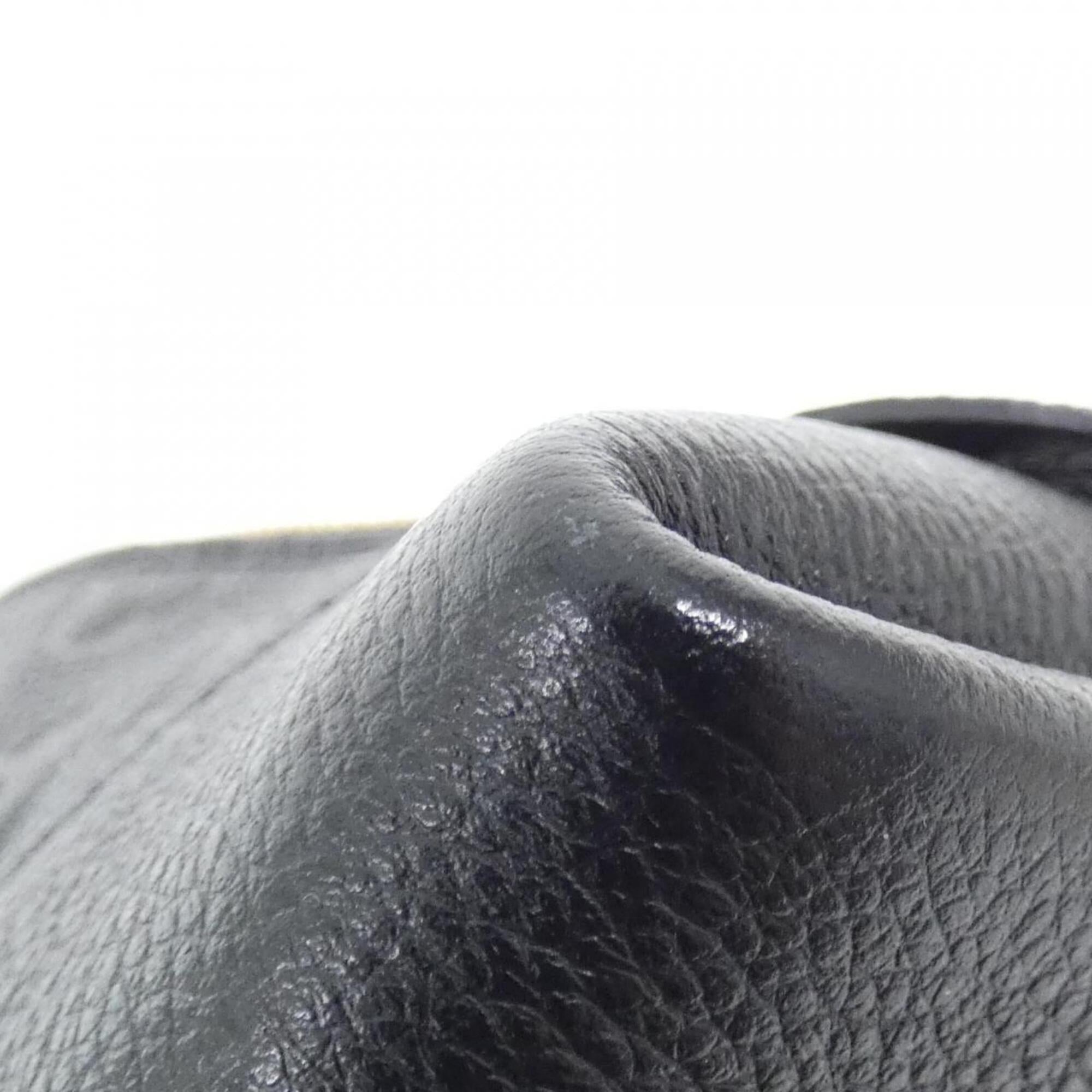 Louis Vuitton Black Monogram Leather Handbag (Pre-Owned)
