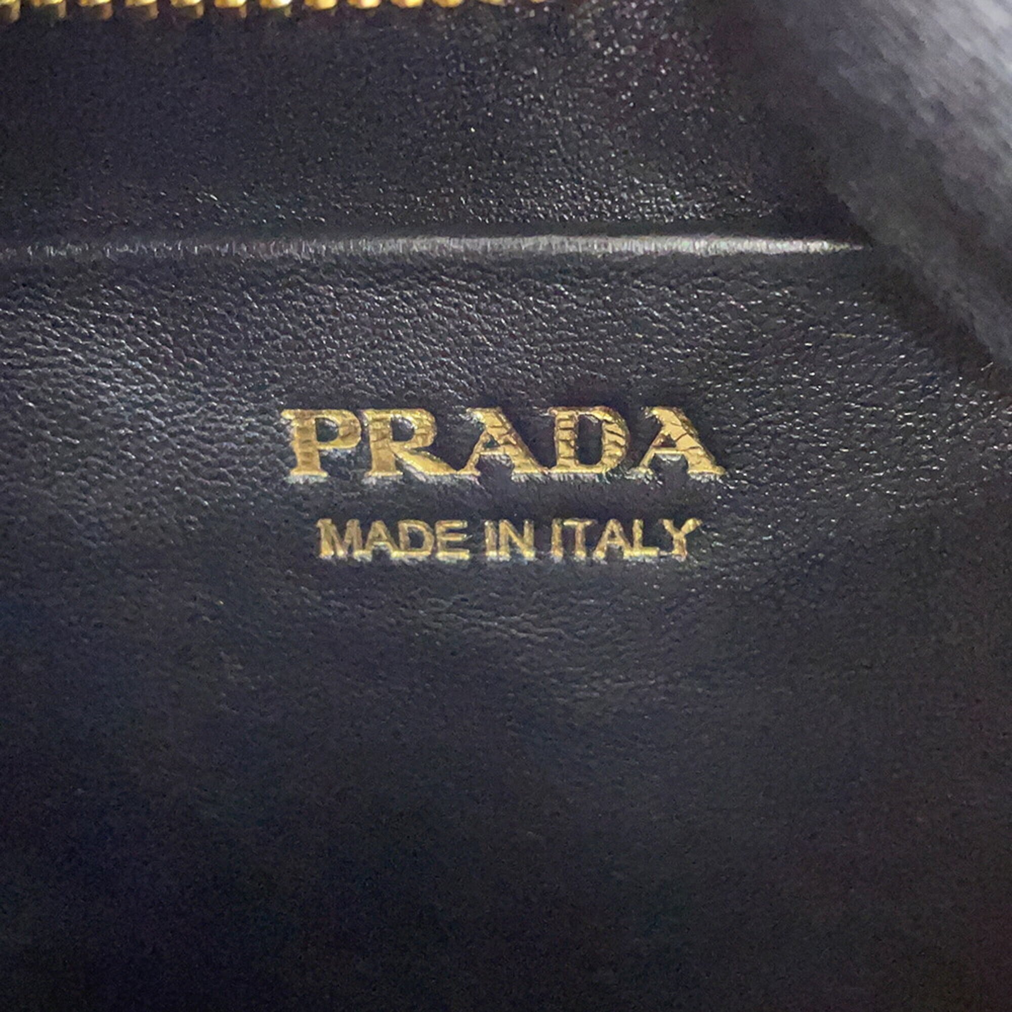 Prada Beige Leather Handbag Shoulder Bag (Pre-Owned)