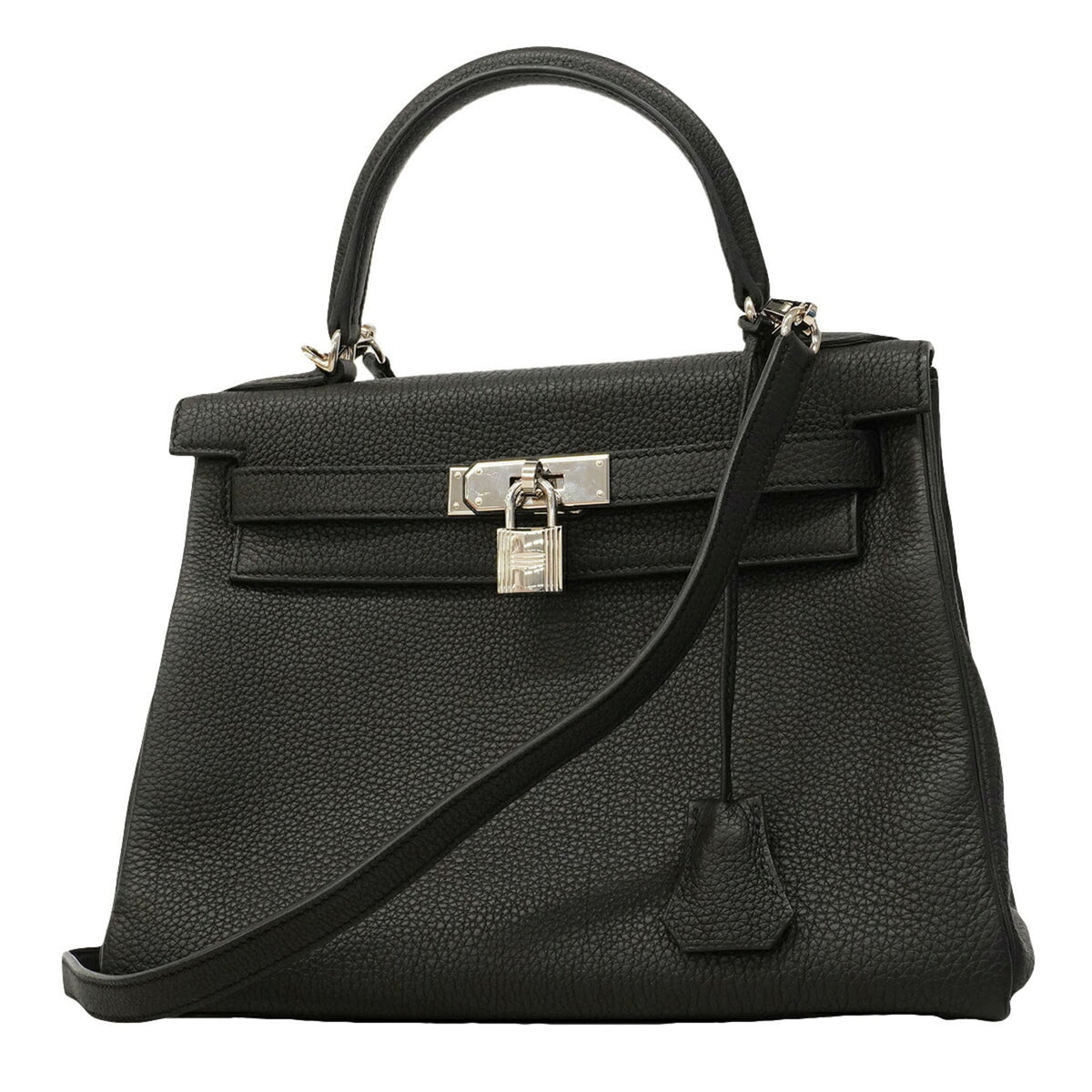 Hermes Black Togo Leather Handbag (Pre-Owned)