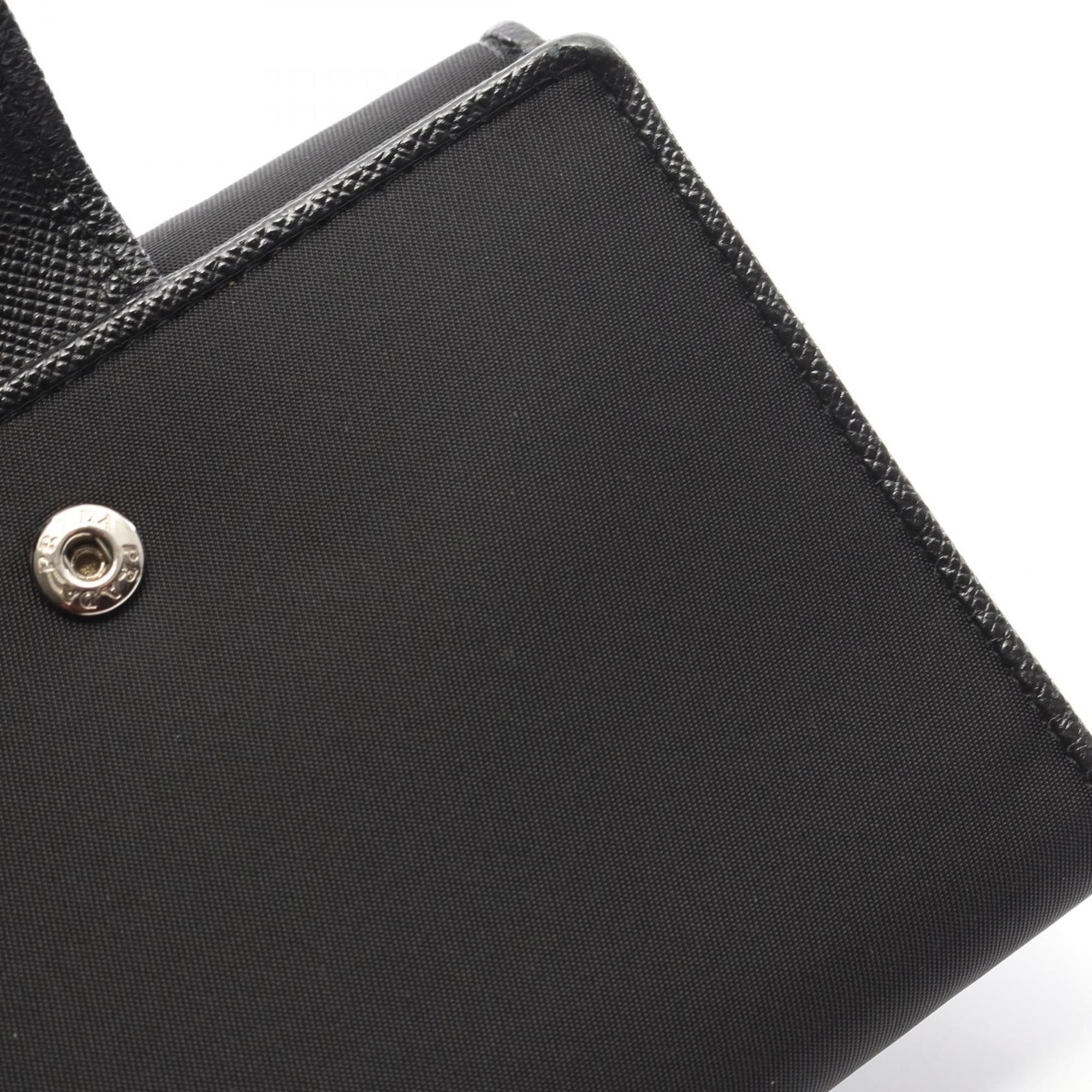Prada Black Tessuto Saffiano Wallet (Bi-Fold) (Pre-Owned)