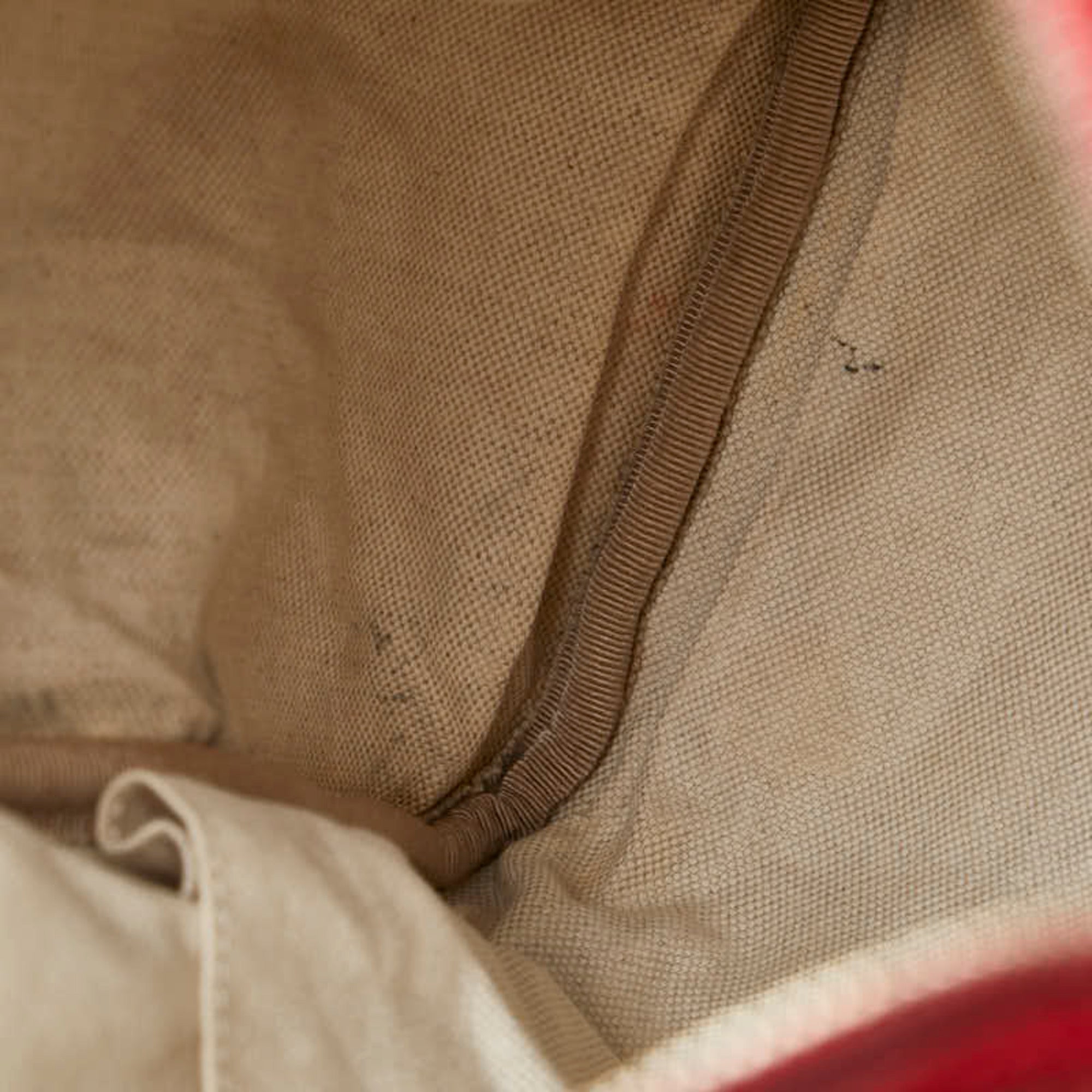 Gucci Beige Red Color Canvas Leather Boston Bag Shoulder Bag (Pre-Owned)