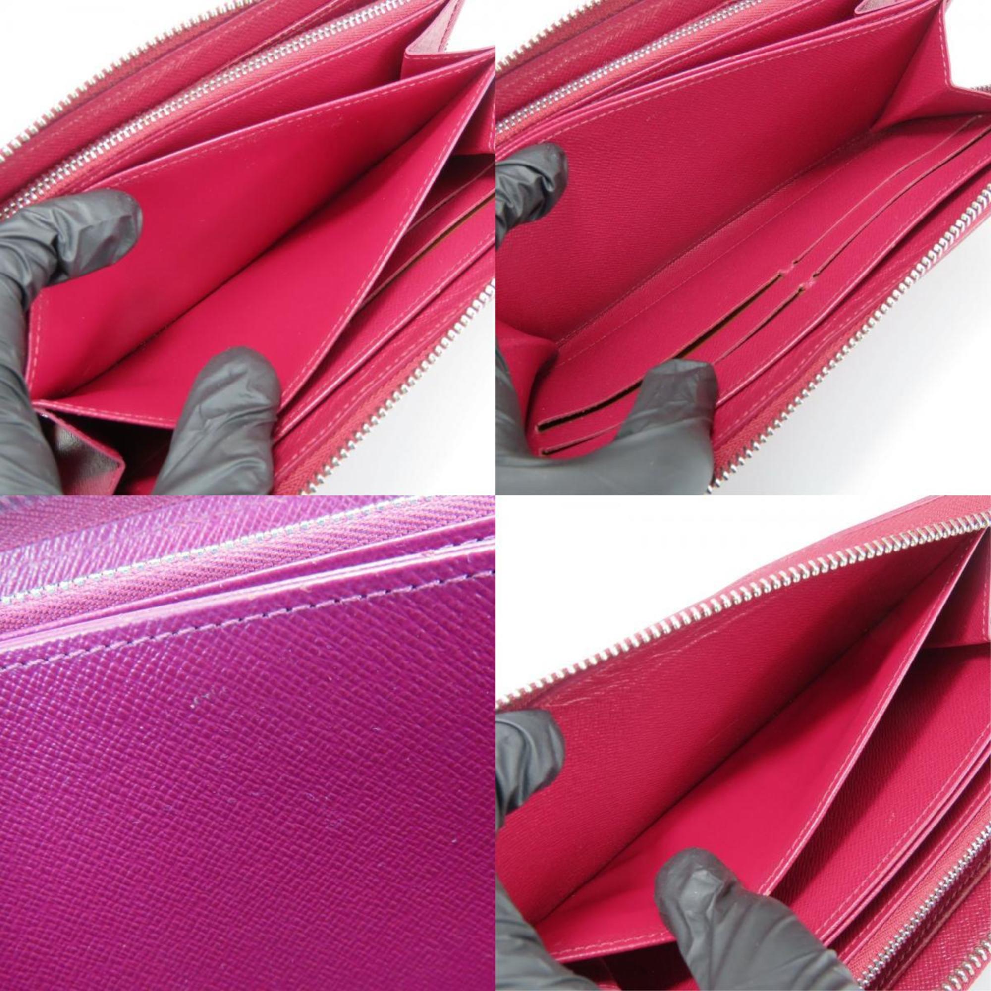 Louis Vuitton Bordeaux Fuchsia Epi Leather Long Wallet (Bi-Fold) (Pre-Owned)