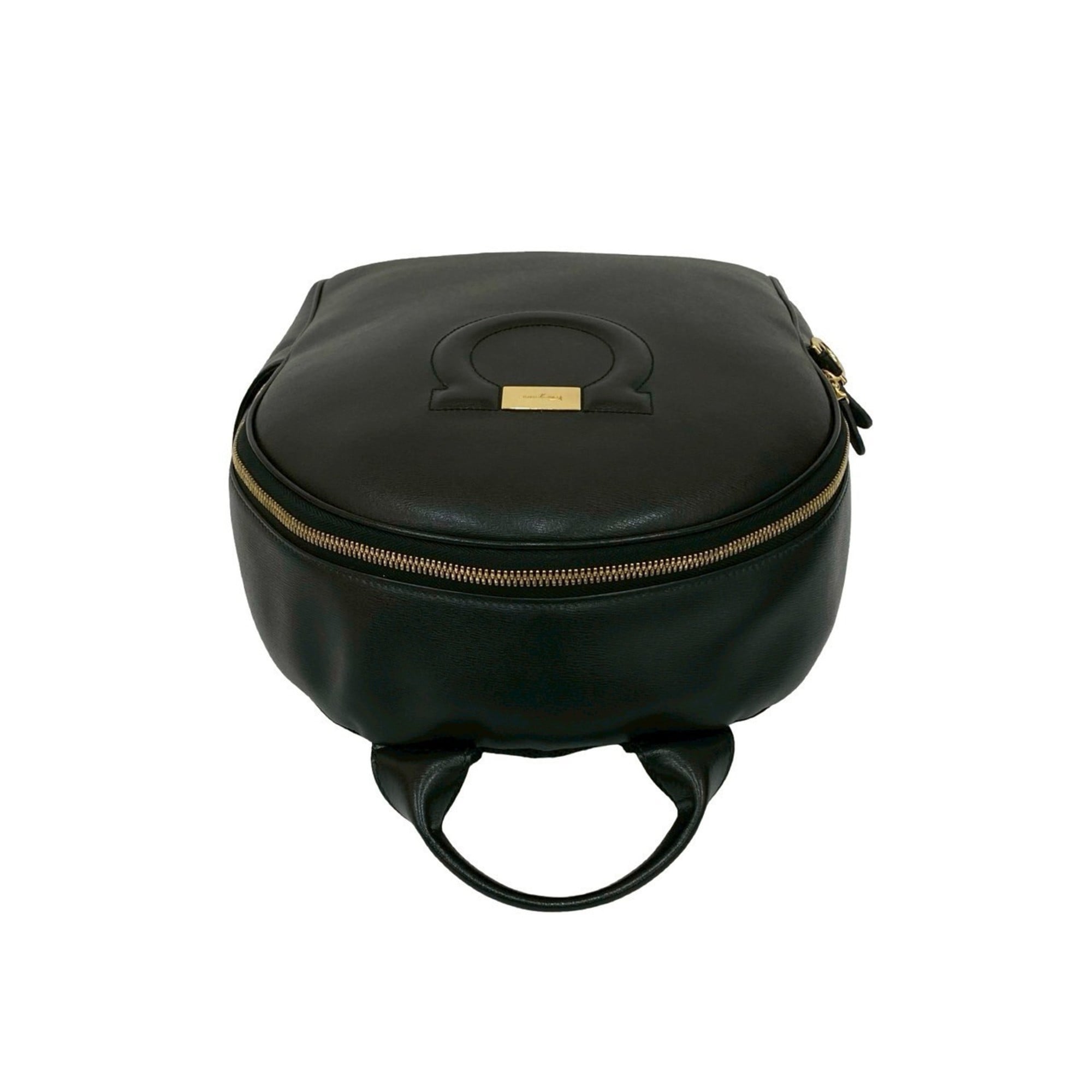 Salvatore Ferragamo Black Leather Backpack (Pre-Owned)