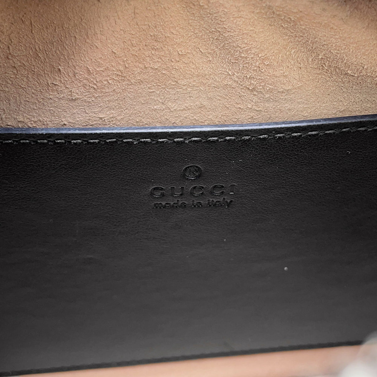 Gucci Black Leather Handbag Shoulder Bag (Pre-Owned)