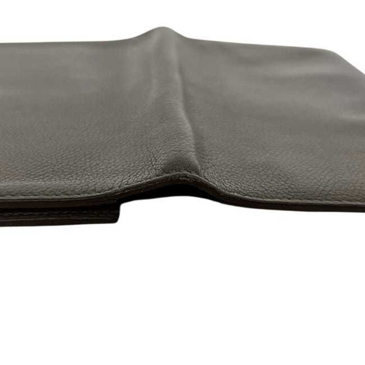 Hermes Etoupe Gray Grayish Leather Long Wallet (Bi-Fold) (Pre-Owned)