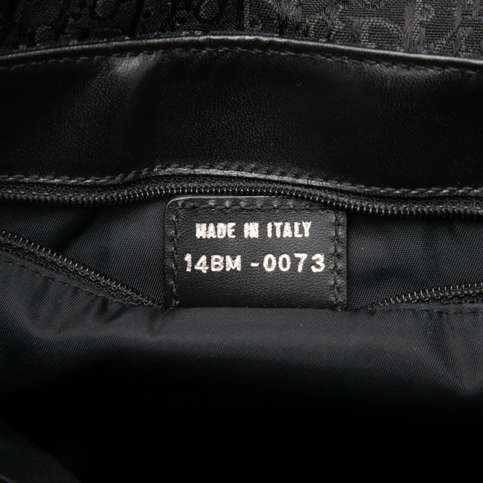 Christian Dior Black Canvas Leather Shoulder Bag (Pre-Owned)