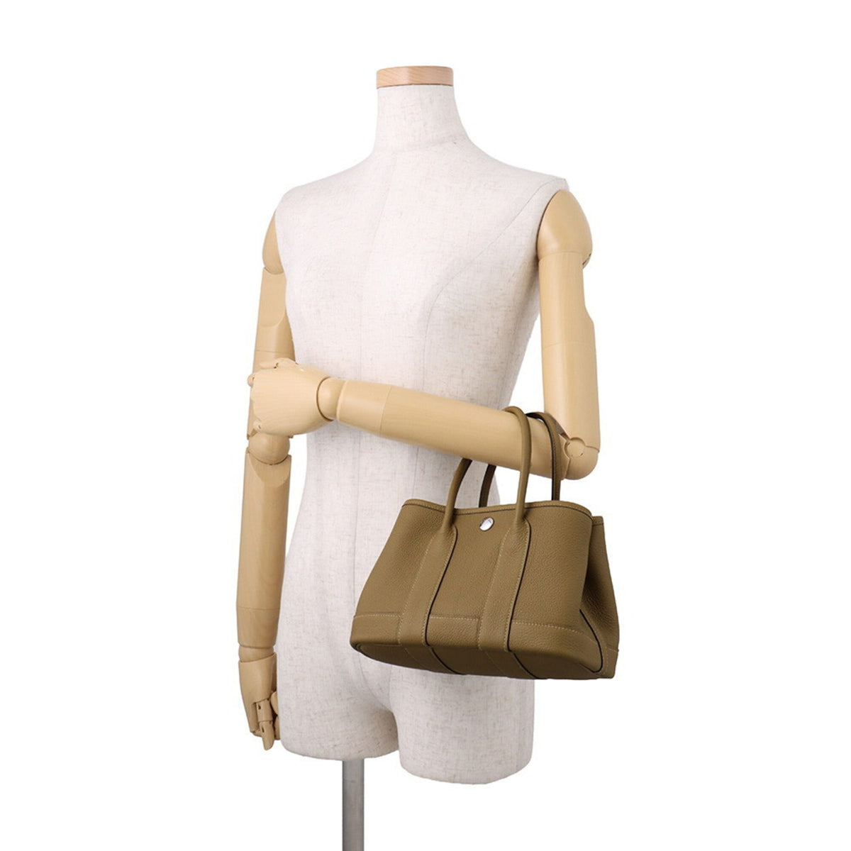 Hermes Beige Togo Leather Tote Bag