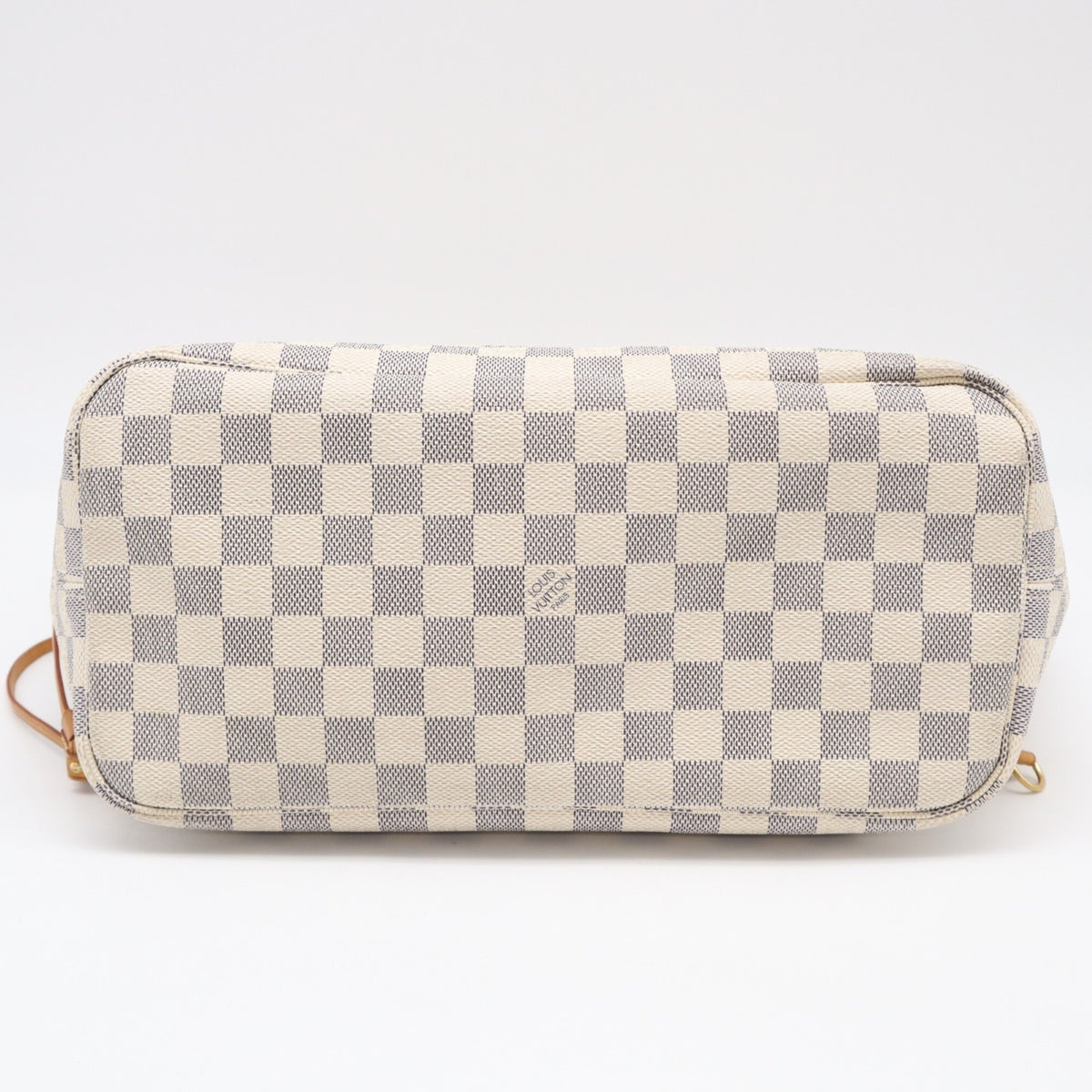Louis Vuitton Azur Gray White Coated Canvas Handbag (Pre-Owned)