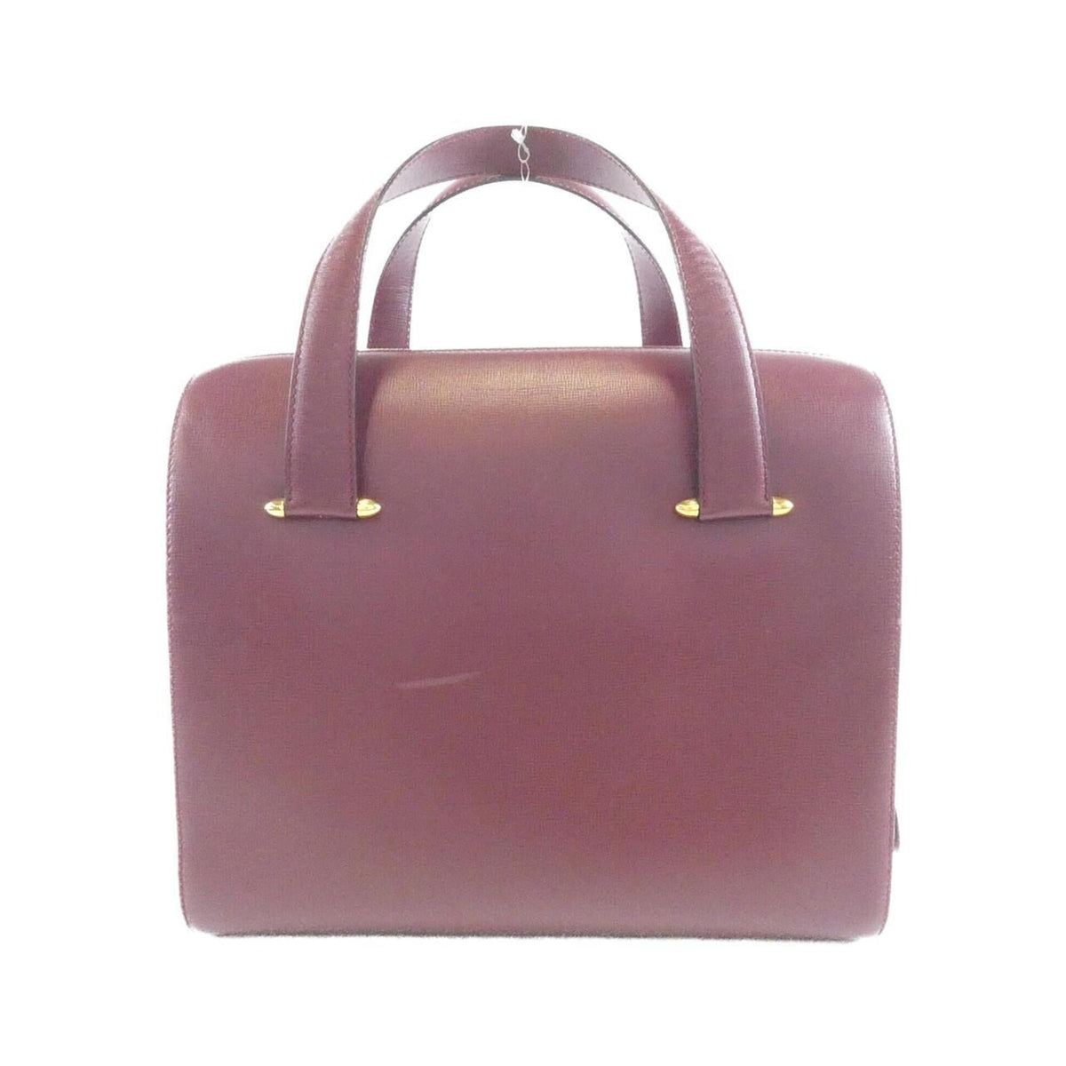 Cartier Red Color Leather Handbag (Pre-Owned)
