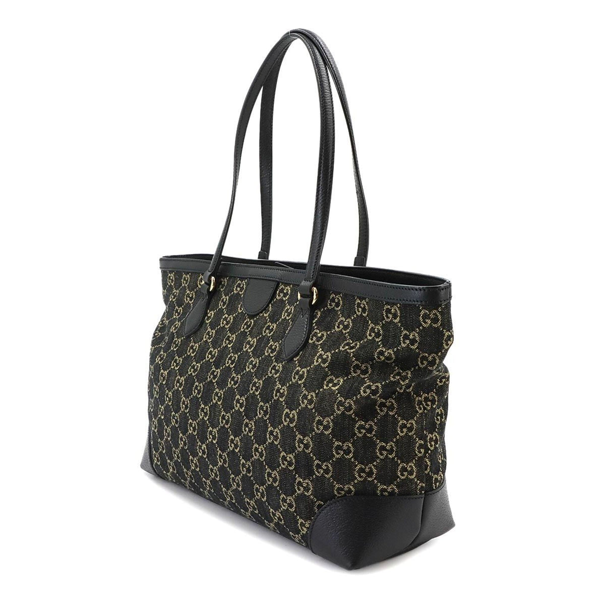 Gucci Ophidia Black Jacquard Handbag Tote Bag (Pre-Owned)