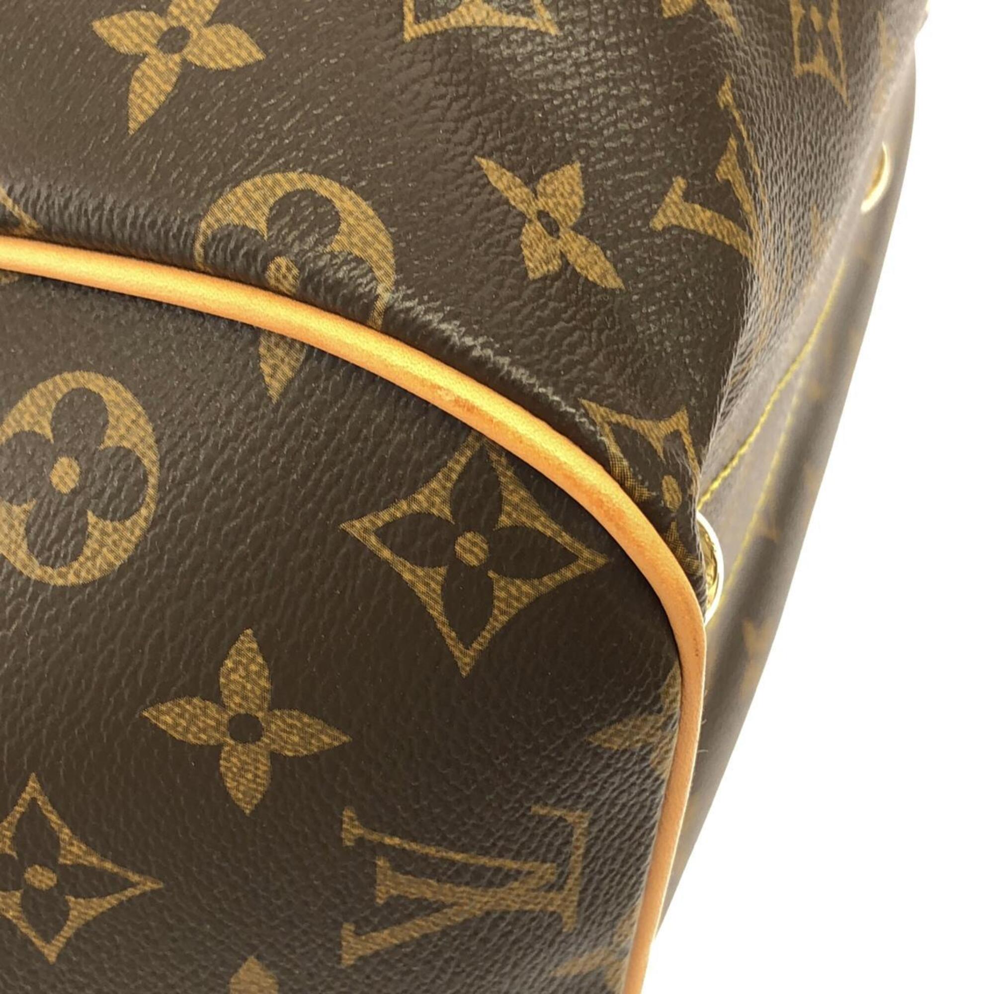 Louis Vuitton Marron Coated Canvas Shoulder Bag (Pre-Owned)