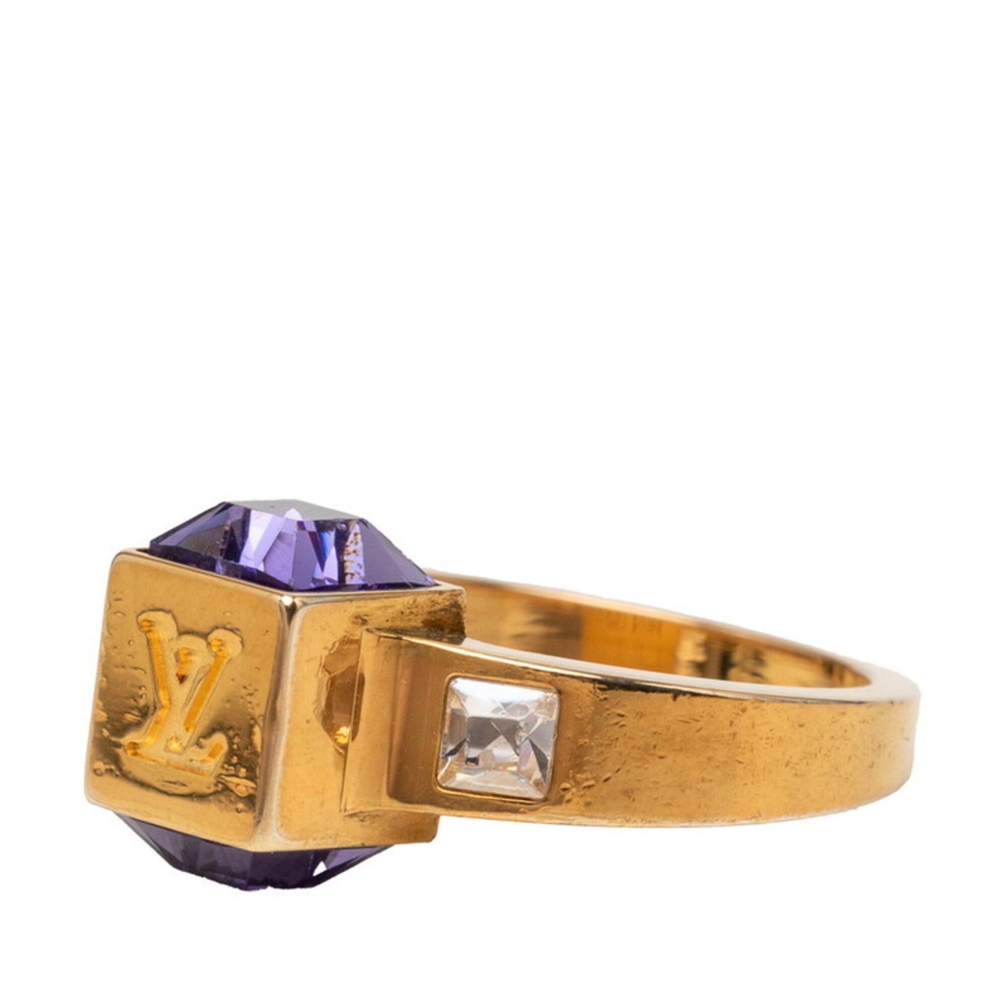 Louis Vuitton Gold Purple Band Ring (Pre-Owned)