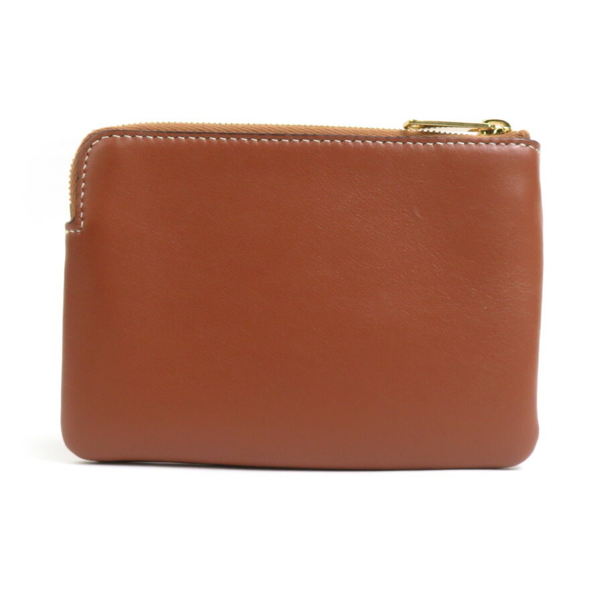 Celine Brown Leather Coin Purse/Coin Case (Pre-Owned)