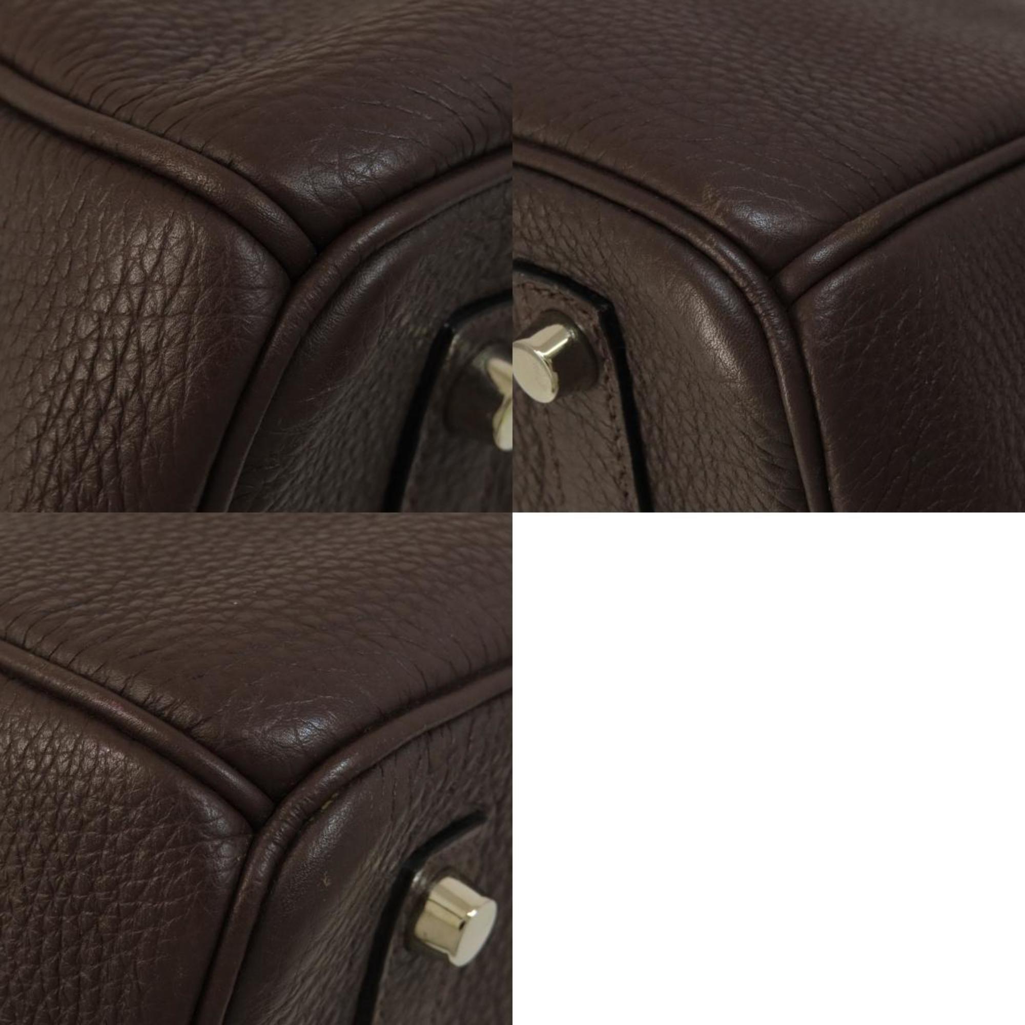 Hermes Birkin Dark Brown Togo Leather Handbag (Pre-Owned)
