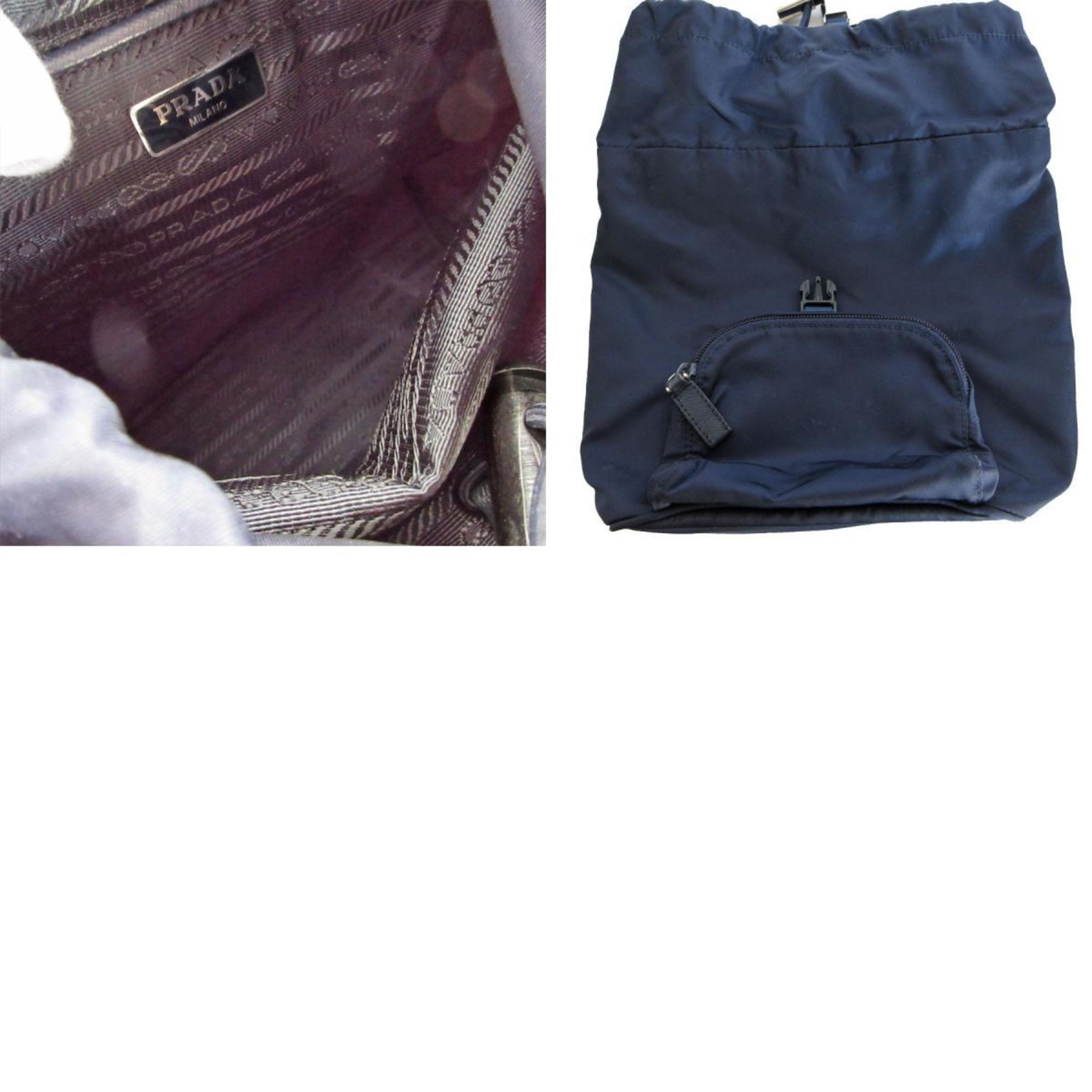 Prada Navy Nylon Backpack (Pre-Owned)