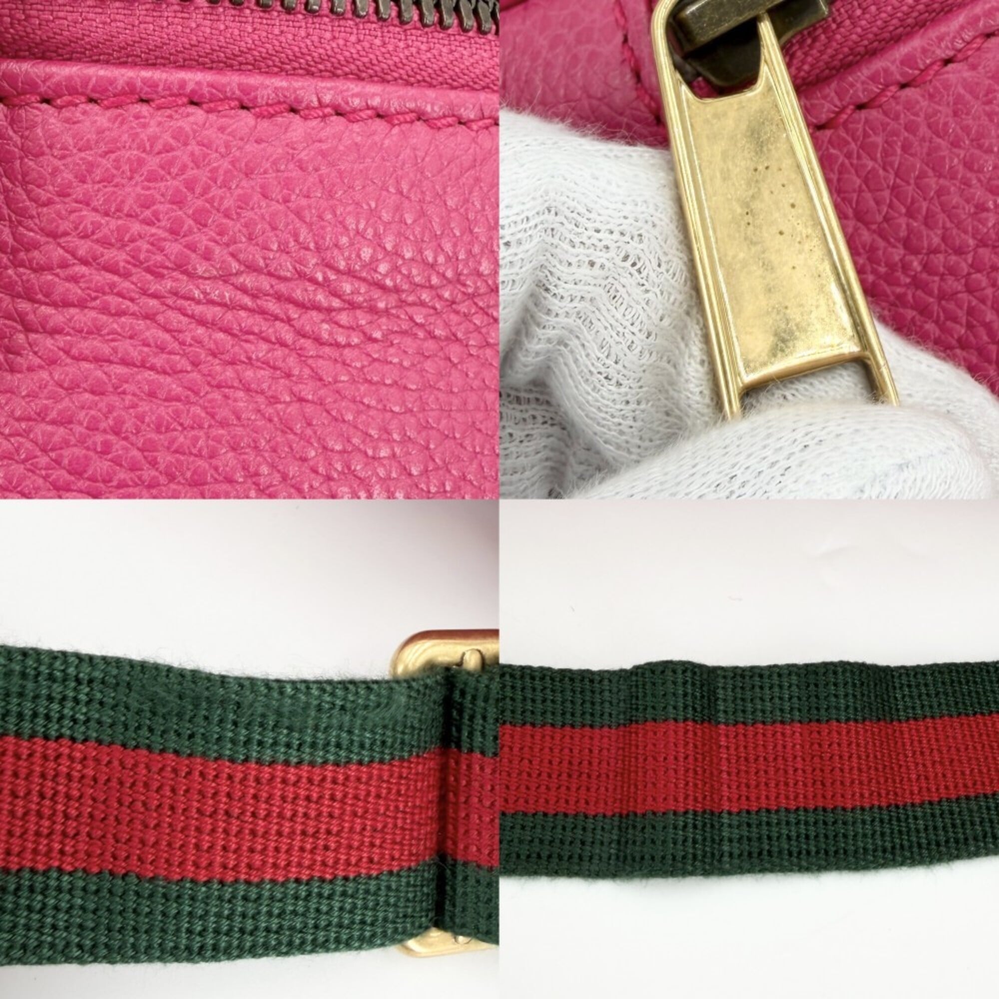 Gucci Pink Leather Fanny Pack (Pre-Owned)