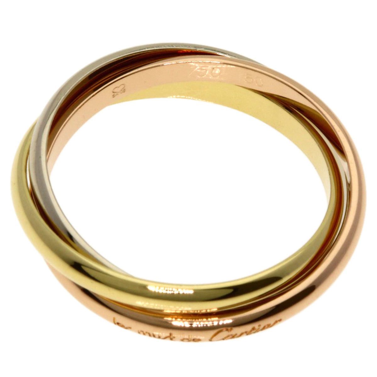 Cartier Trinity Yellow Gold (18K) Pink Gold (18K) White Gold (18K) Band Ring (Pre-Owned)