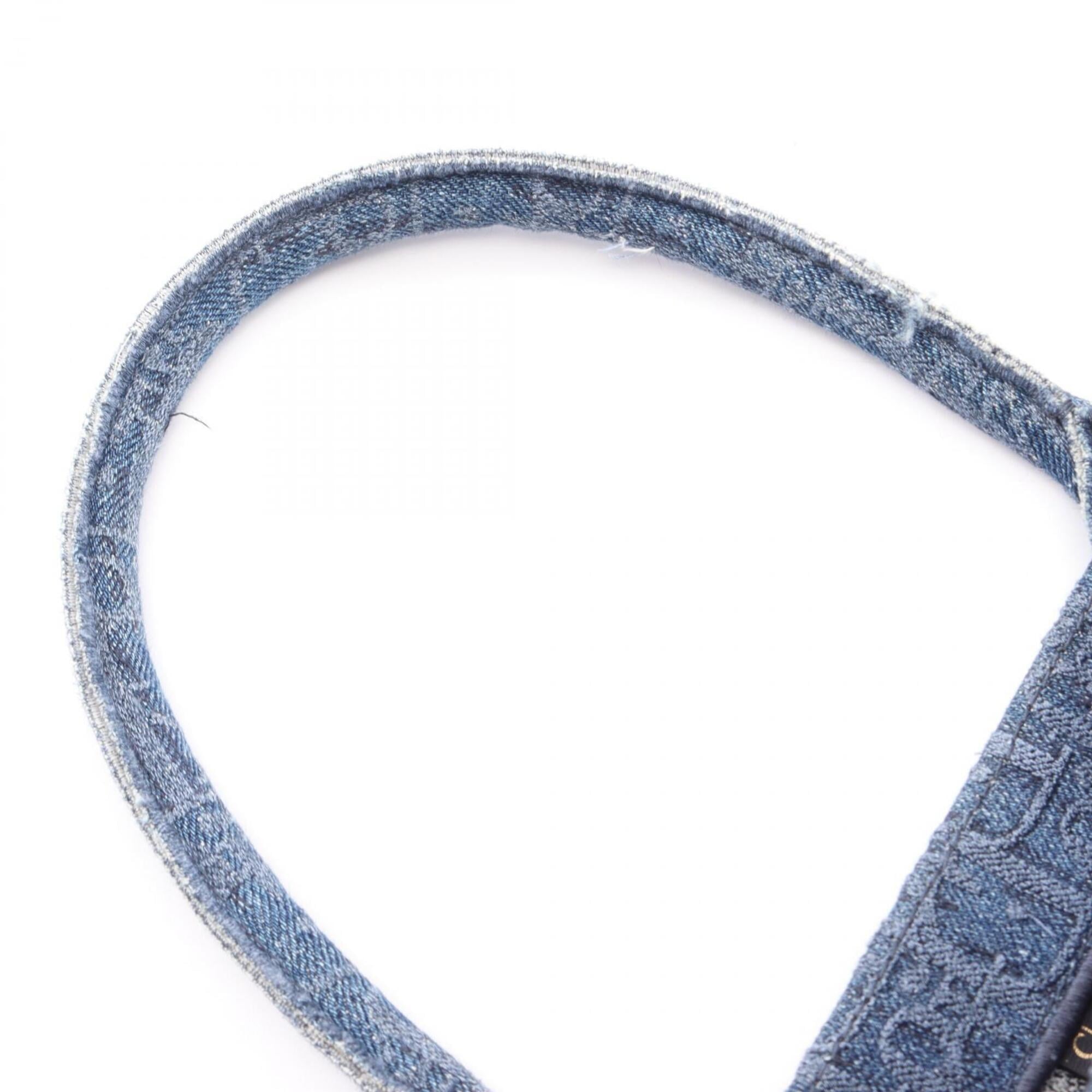 Christian Dior Navy Denim Handbag Tote Bag (Pre-Owned)