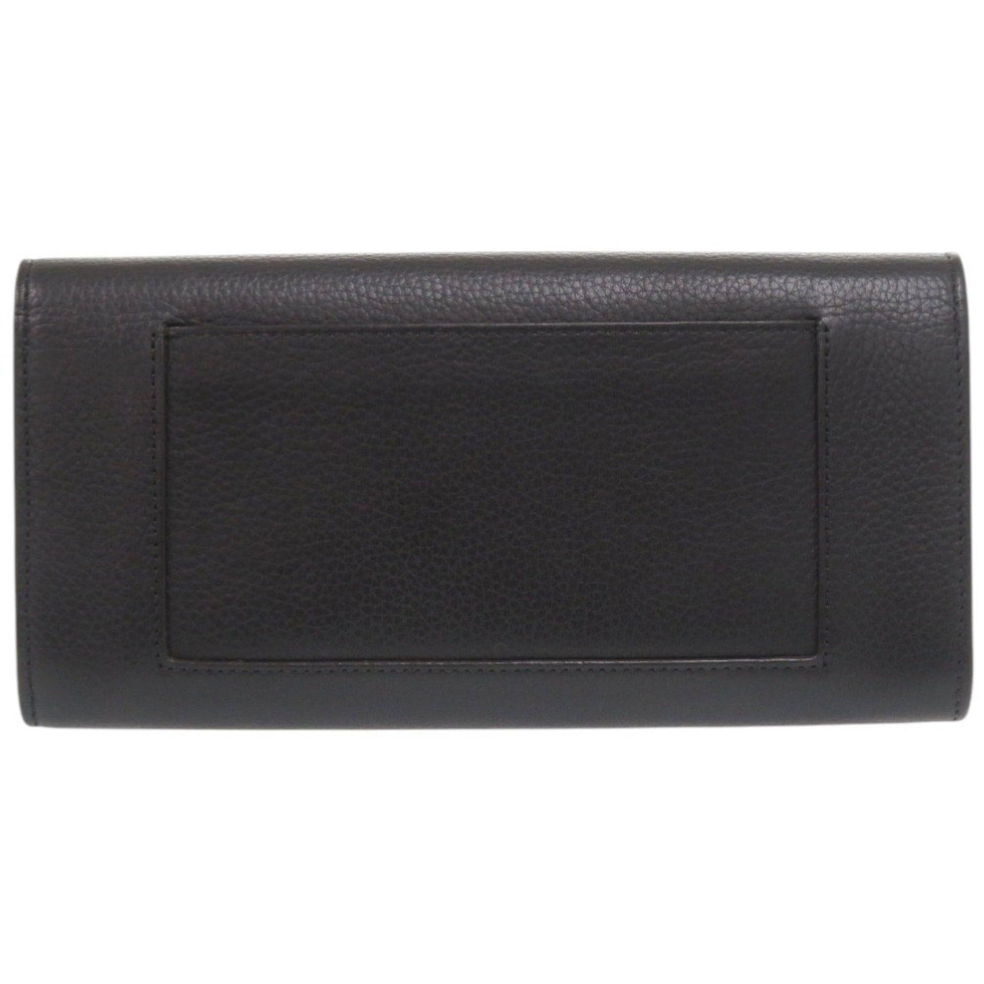 Celine Black Yellow Leather Long Wallet (Bi-Fold) (Pre-Owned)
