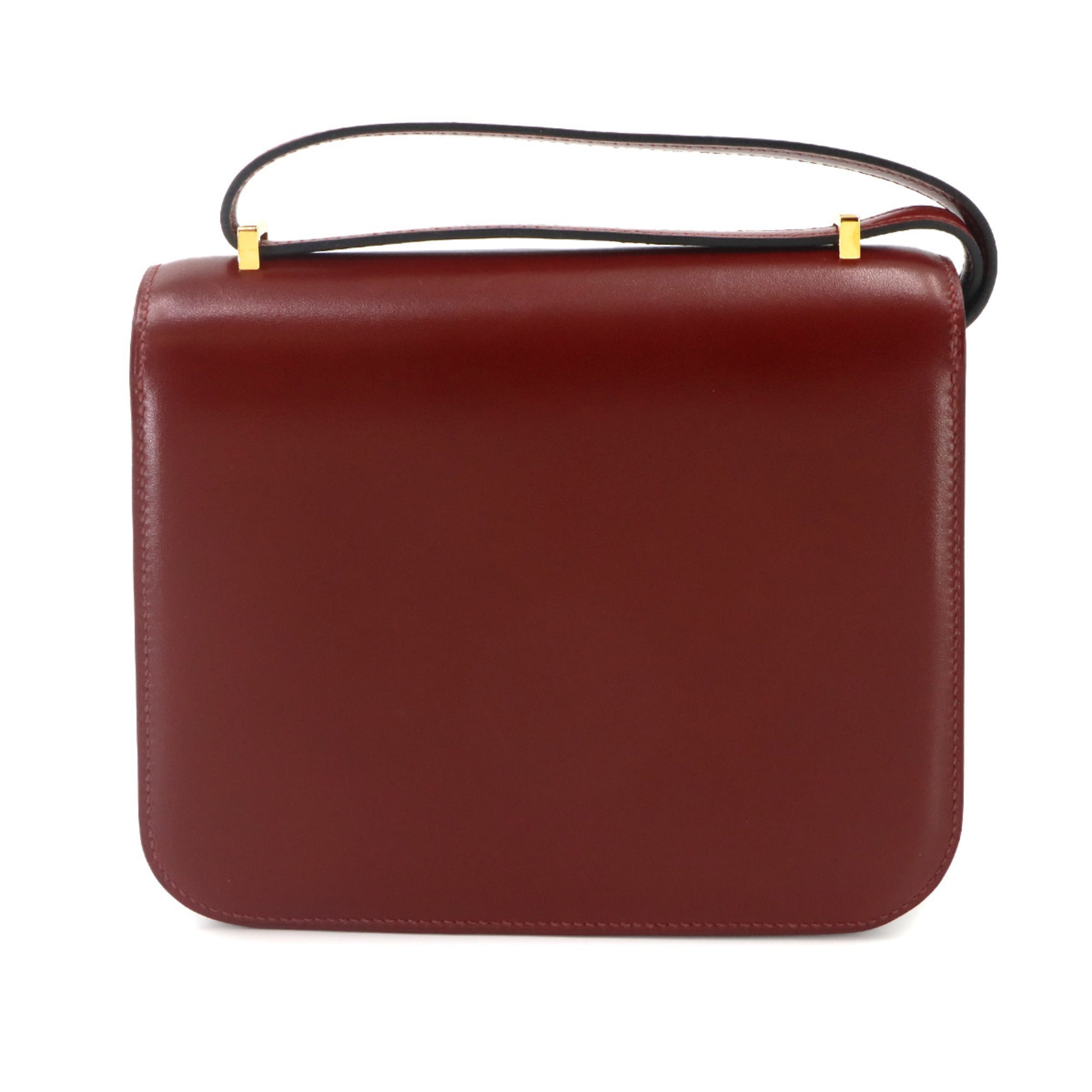 Hermes Constance Rouge H Box Calf Leather Handbag Shoulder Bag (Pre-Owned)
