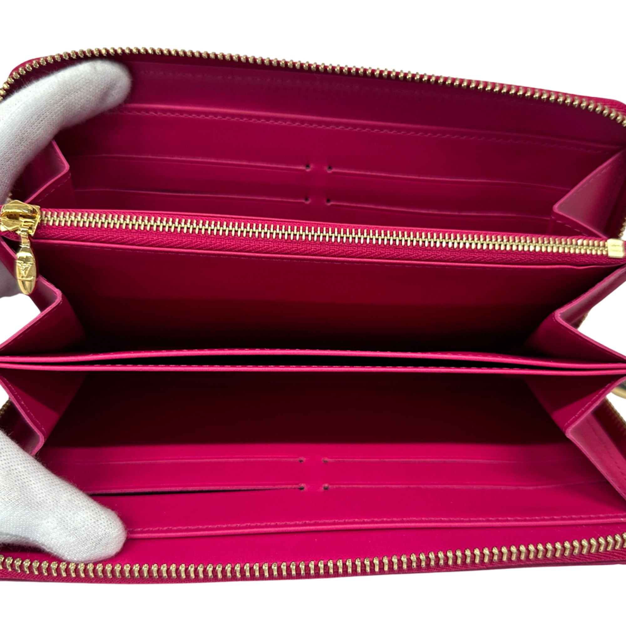 Louis Vuitton Indian Rose Pink Monogram Vernis Long Wallet (Bi-Fold) (Pre-Owned)