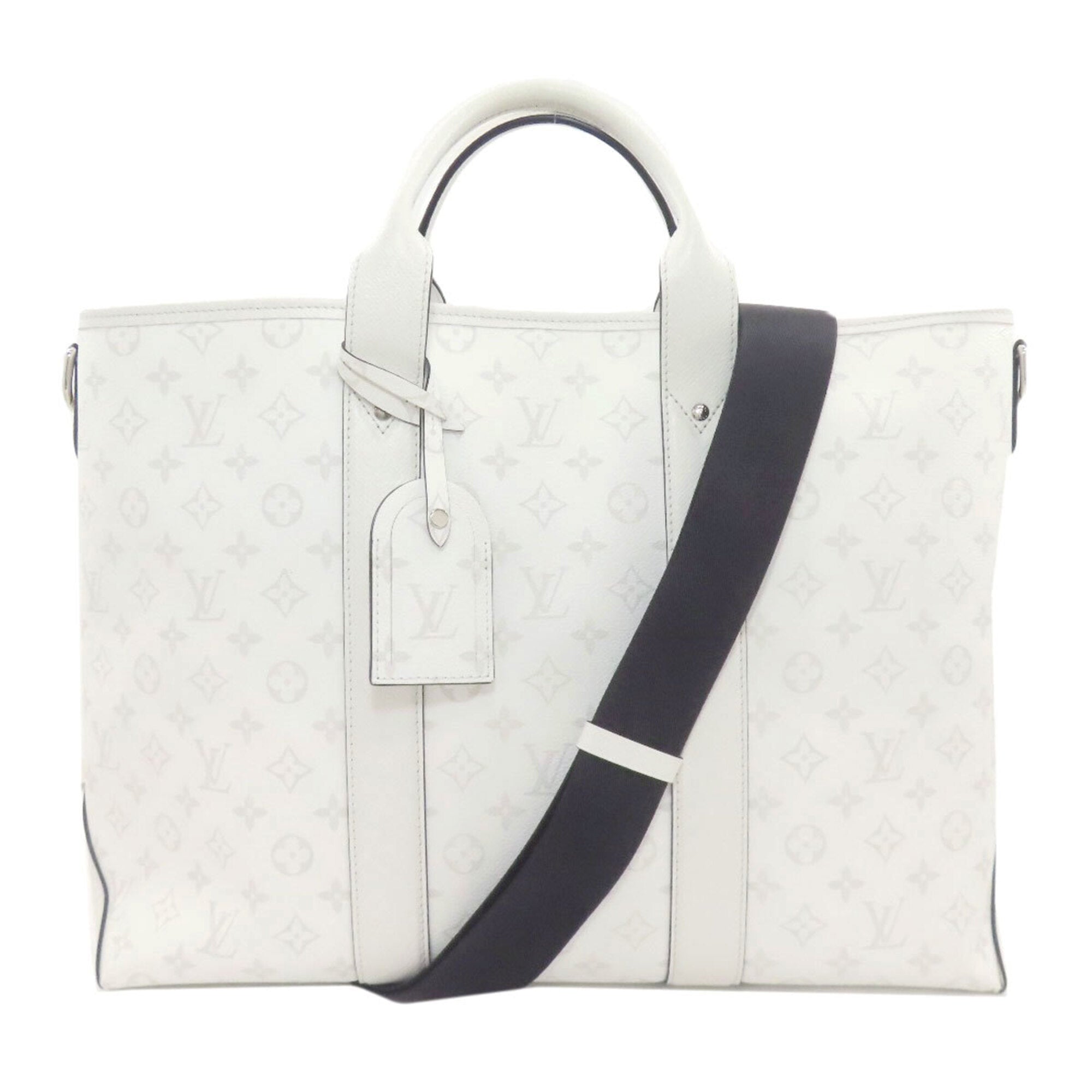 Louis Vuitton Blanc Monogram Taigarama Tote Bag (Pre-Owned)