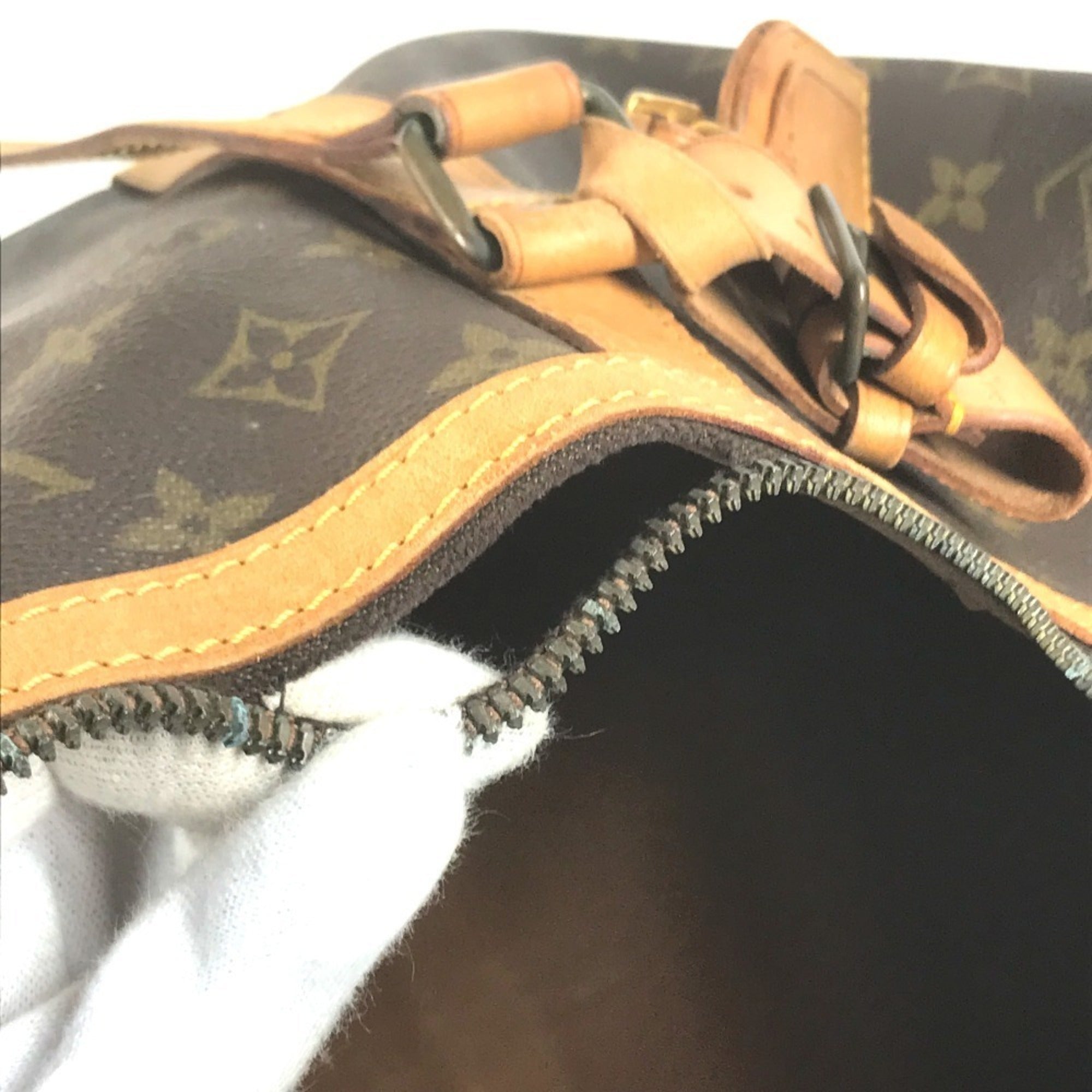 Louis Vuitton Brown Galle Monogram Boston Bag Handbag (Pre-Owned)