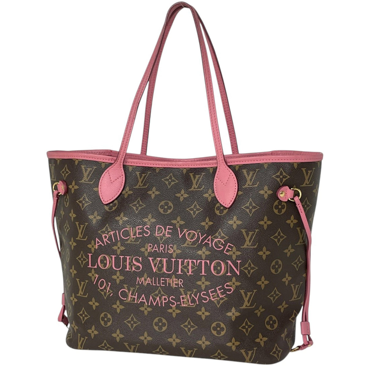 Louis Vuitton Brown Rose Velours Monogram Tote Bag (Pre-Owned)