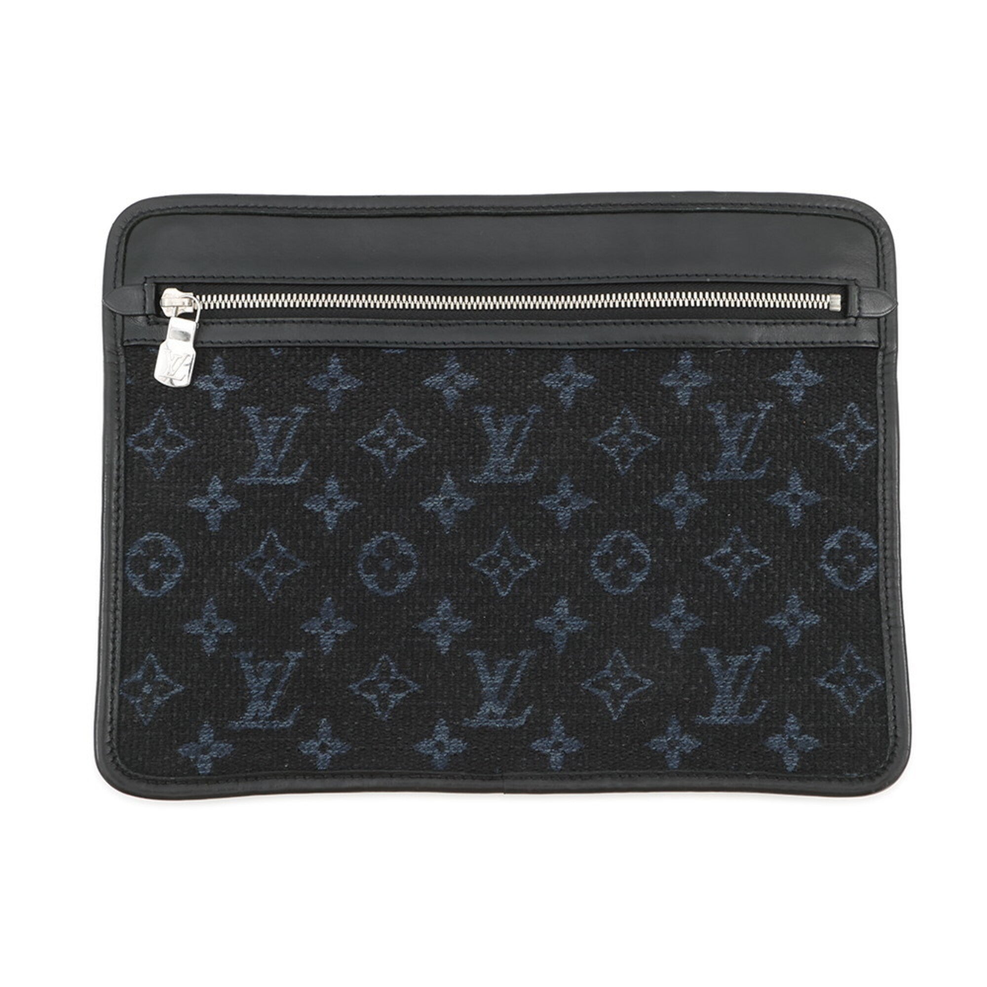 Louis Vuitton Black Noir Monogram Jacquard Handbag Tote Bag (Pre-Owned)