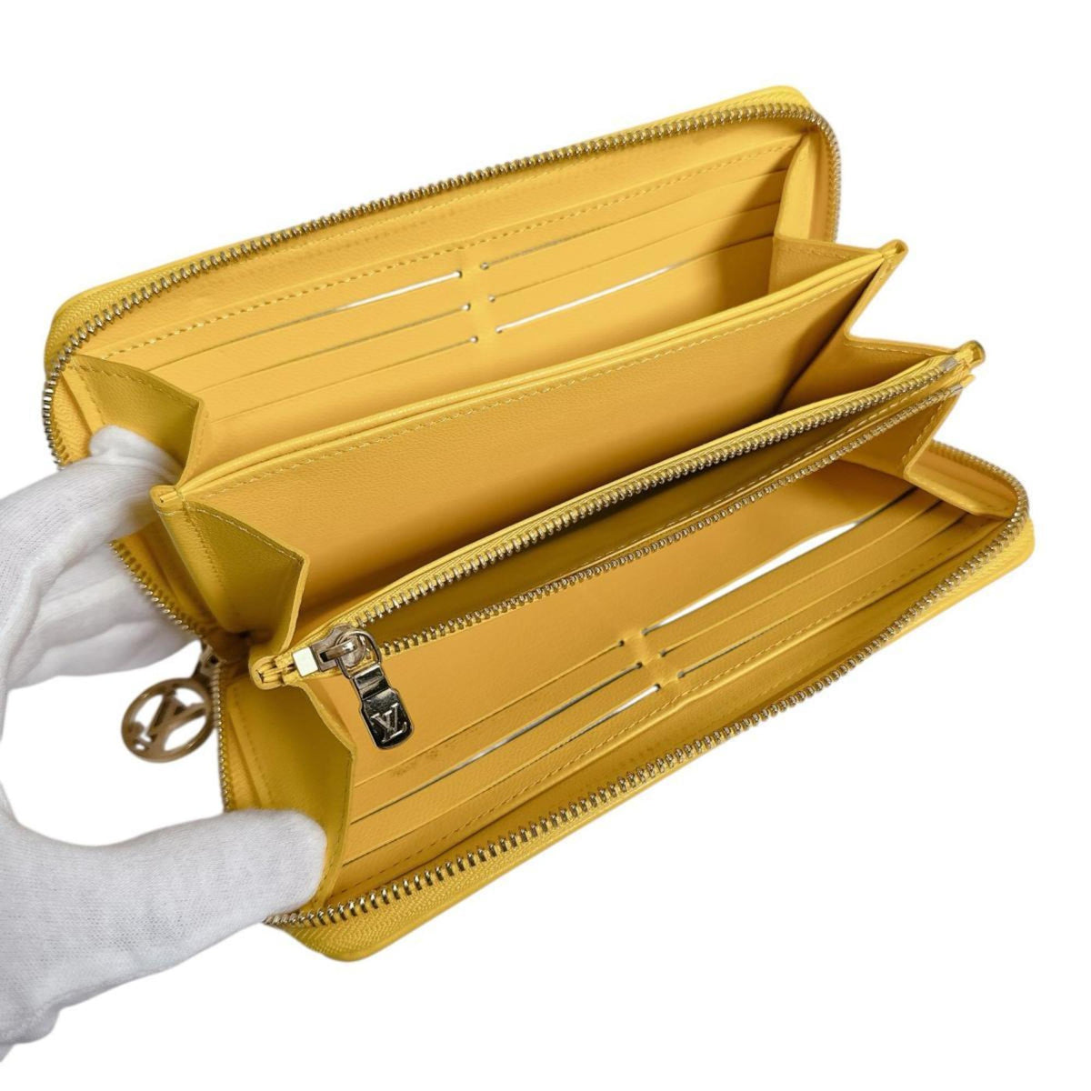 Louis Vuitton Monogram Empreinte Yellow Monogram Empreinte Long Wallet (Bi-Fold) (Pre-Owned)