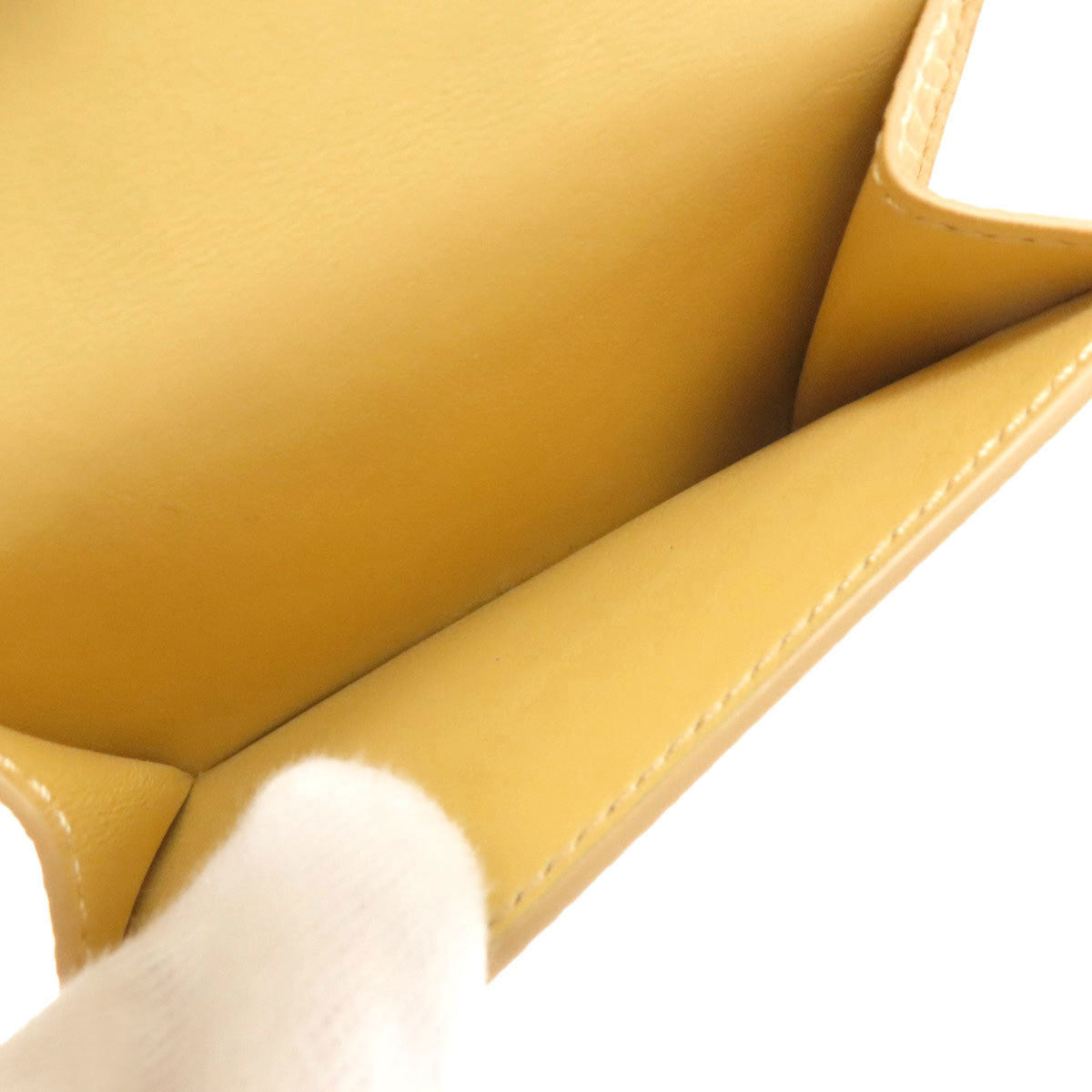 Celine Yellow Leather Wallet (Bi-Fold) (Pre-Owned)