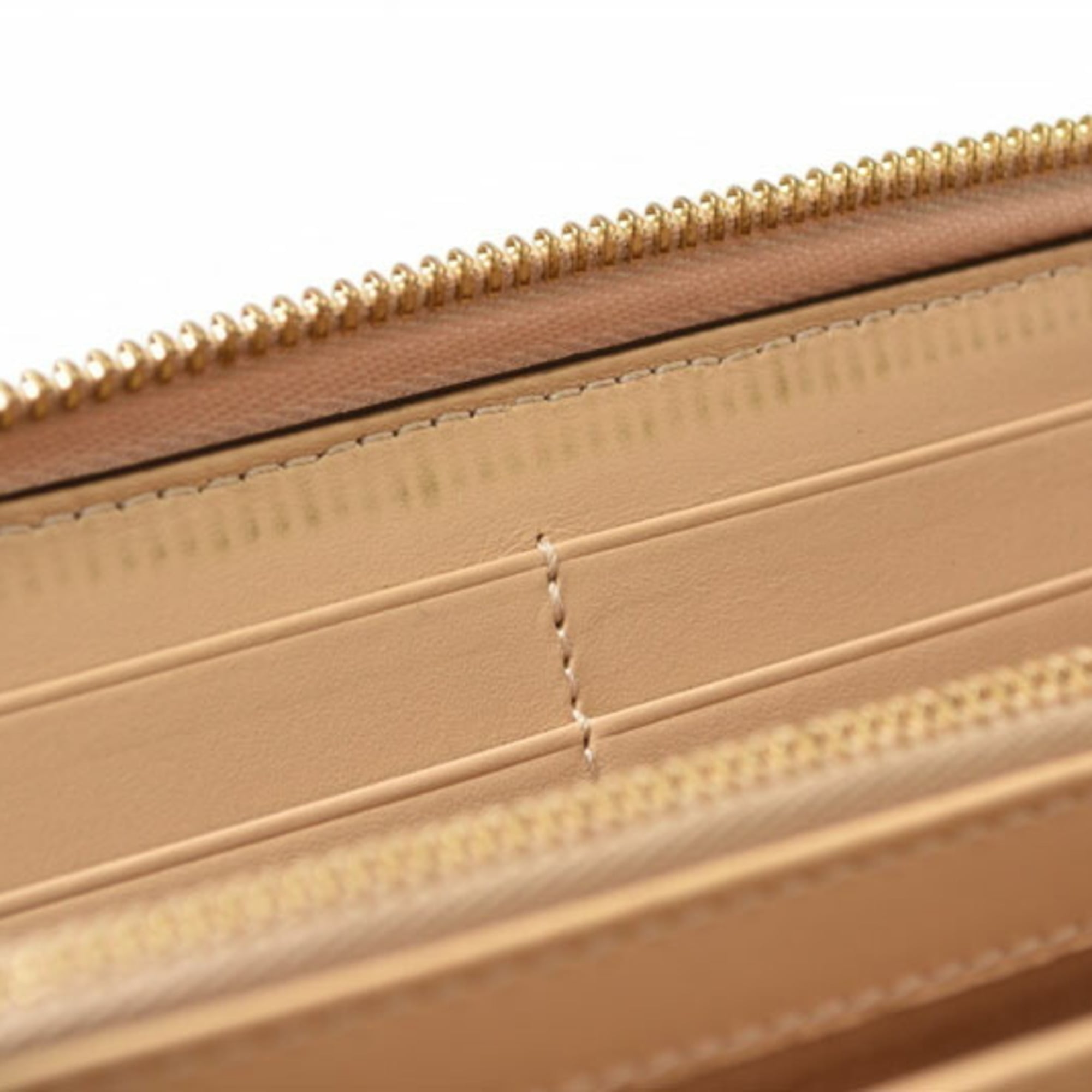 Gucci Beige Brown Gg Supreme Leather Long Wallet (Bi-Fold) (Pre-Owned)
