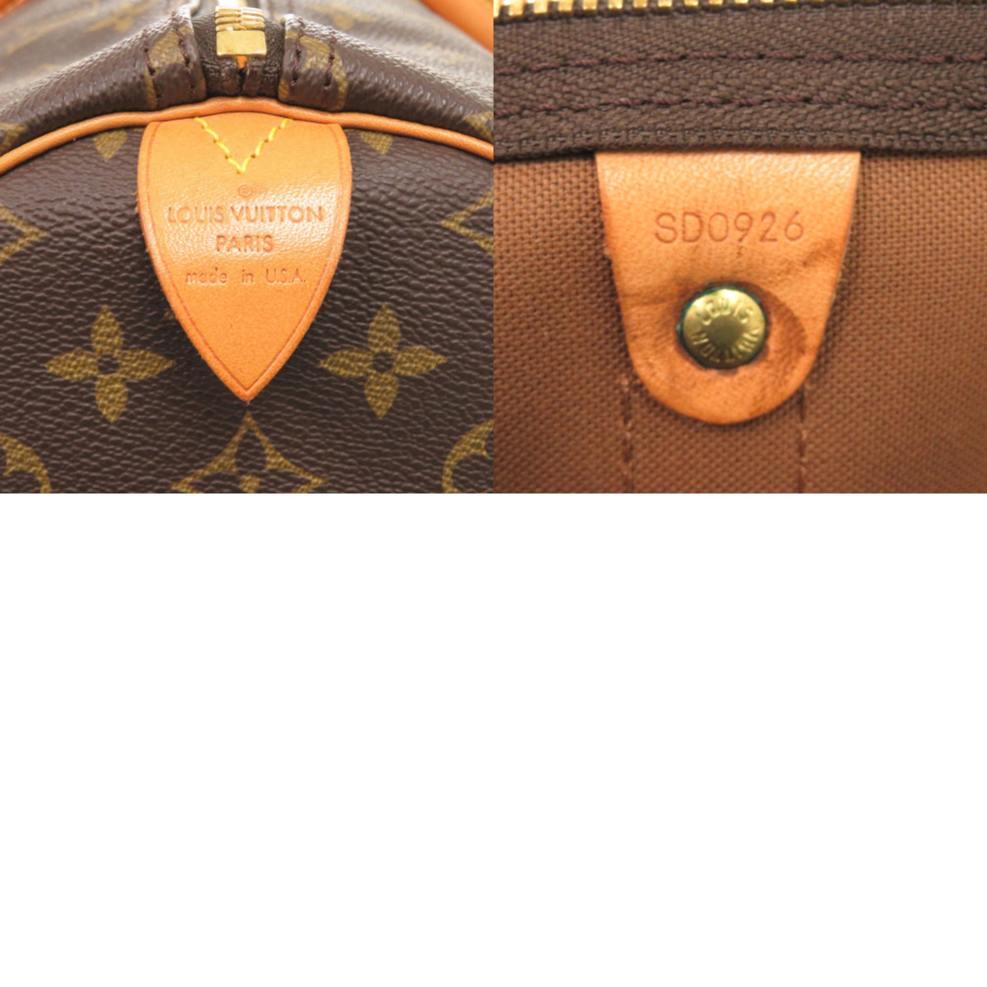 Louis Vuitton Brown Monogram Canvas Boston Bag (Pre-Owned)