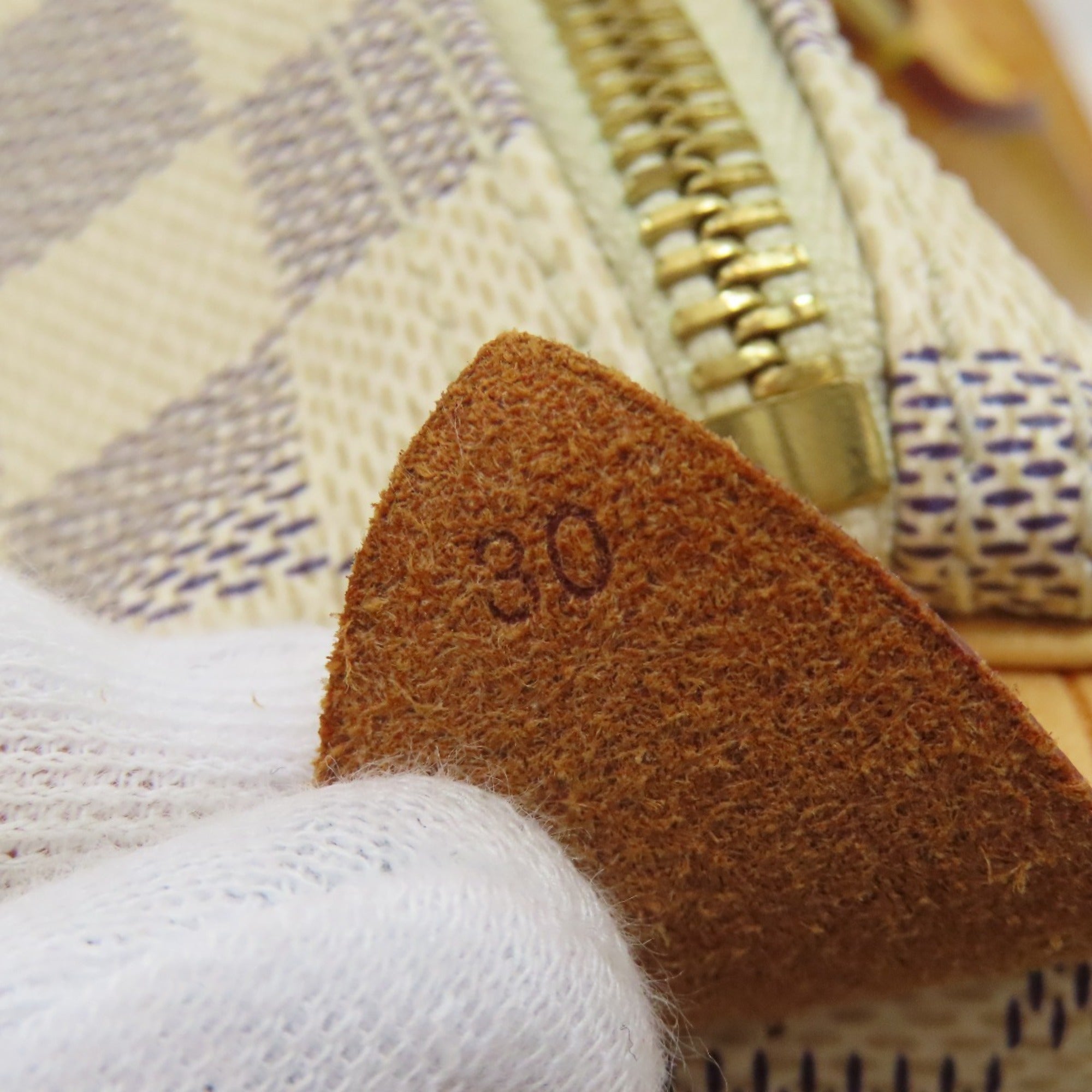 Louis Vuitton Damier Azur Damier Canvas Handbag (Pre-Owned)