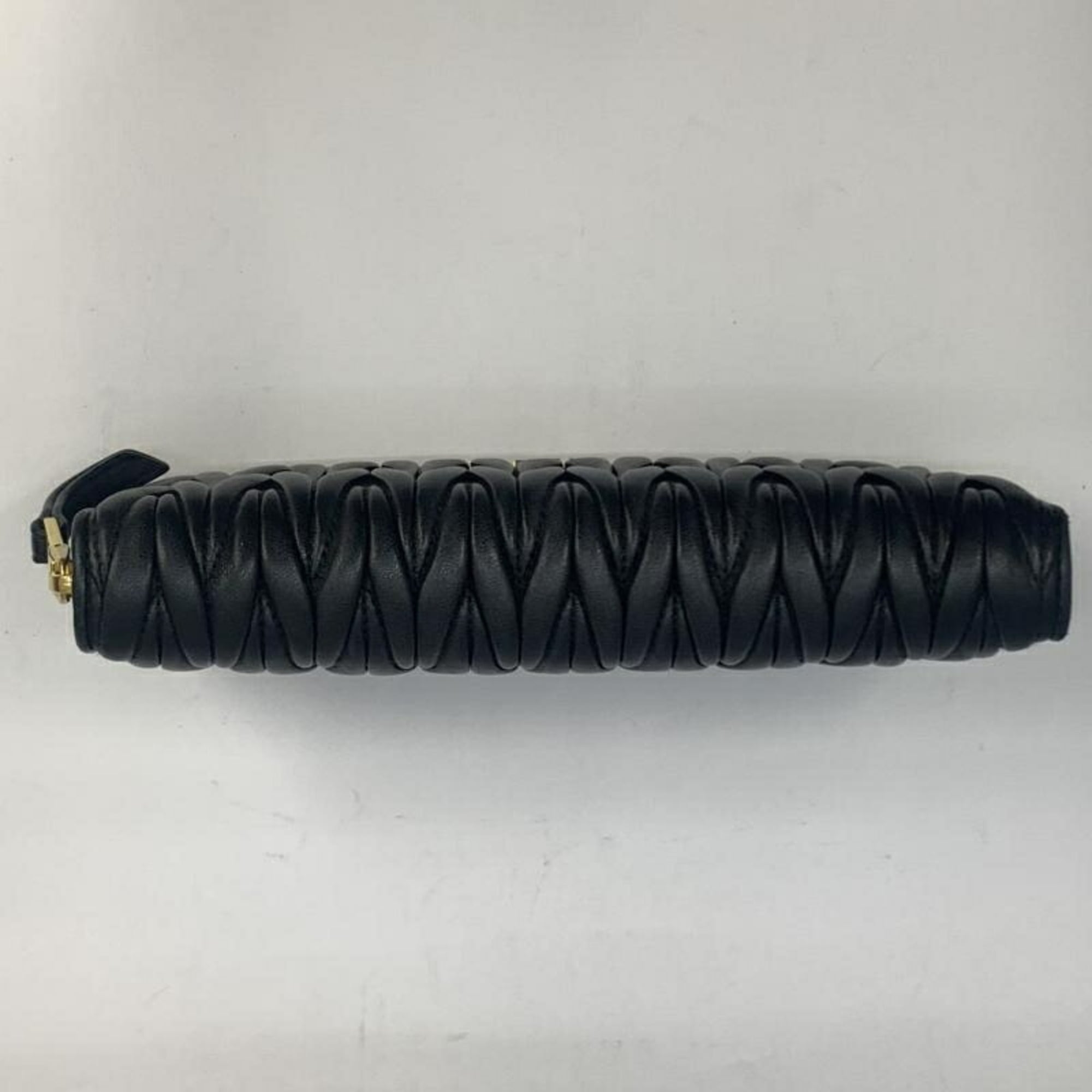 Miu Miu Matelasse Black Long Wallet (Bi-Fold) (Pre-Owned)