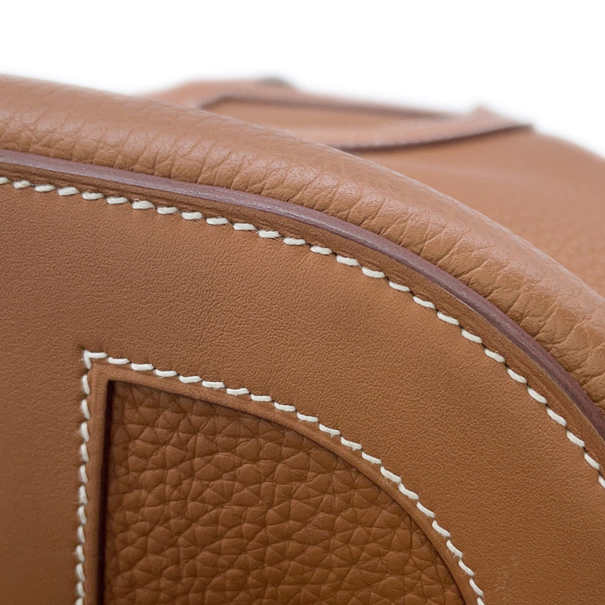 Hermes Kara Gold Taurillon Clemence Leather Swift Leather Tote Bag (Pre-Owned)