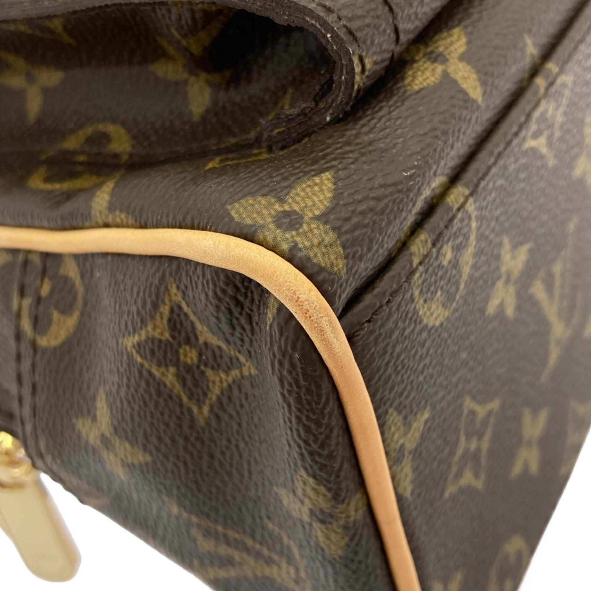 Louis Vuitton Brown Coated Canvas Handbag (Pre-Owned)